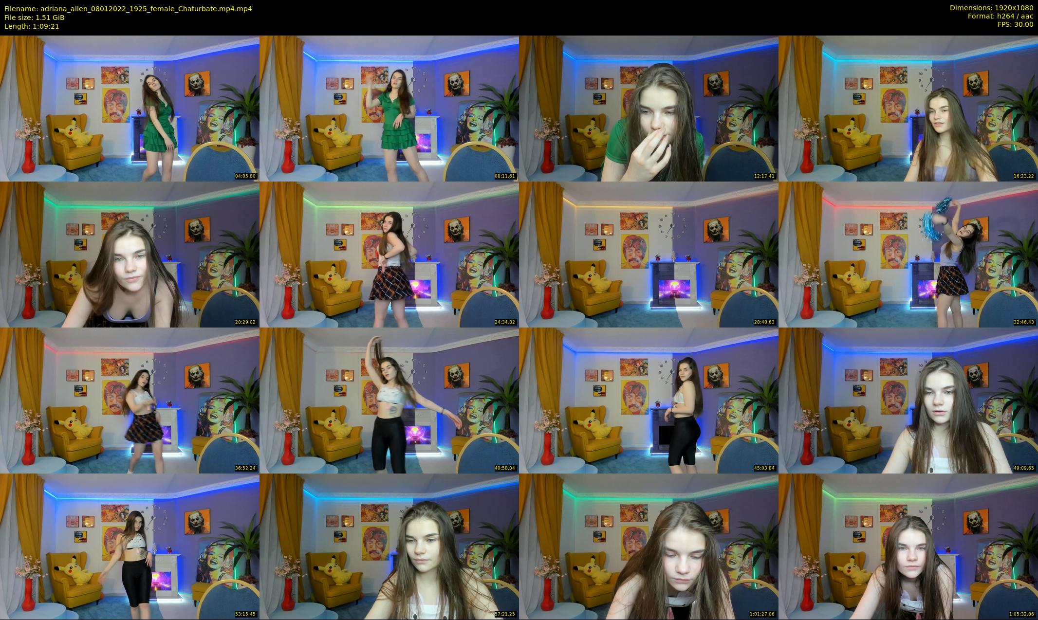 adriana_allen — 70 minute Chaturbate female cam show recording, 1080p, Jan 8, 2022