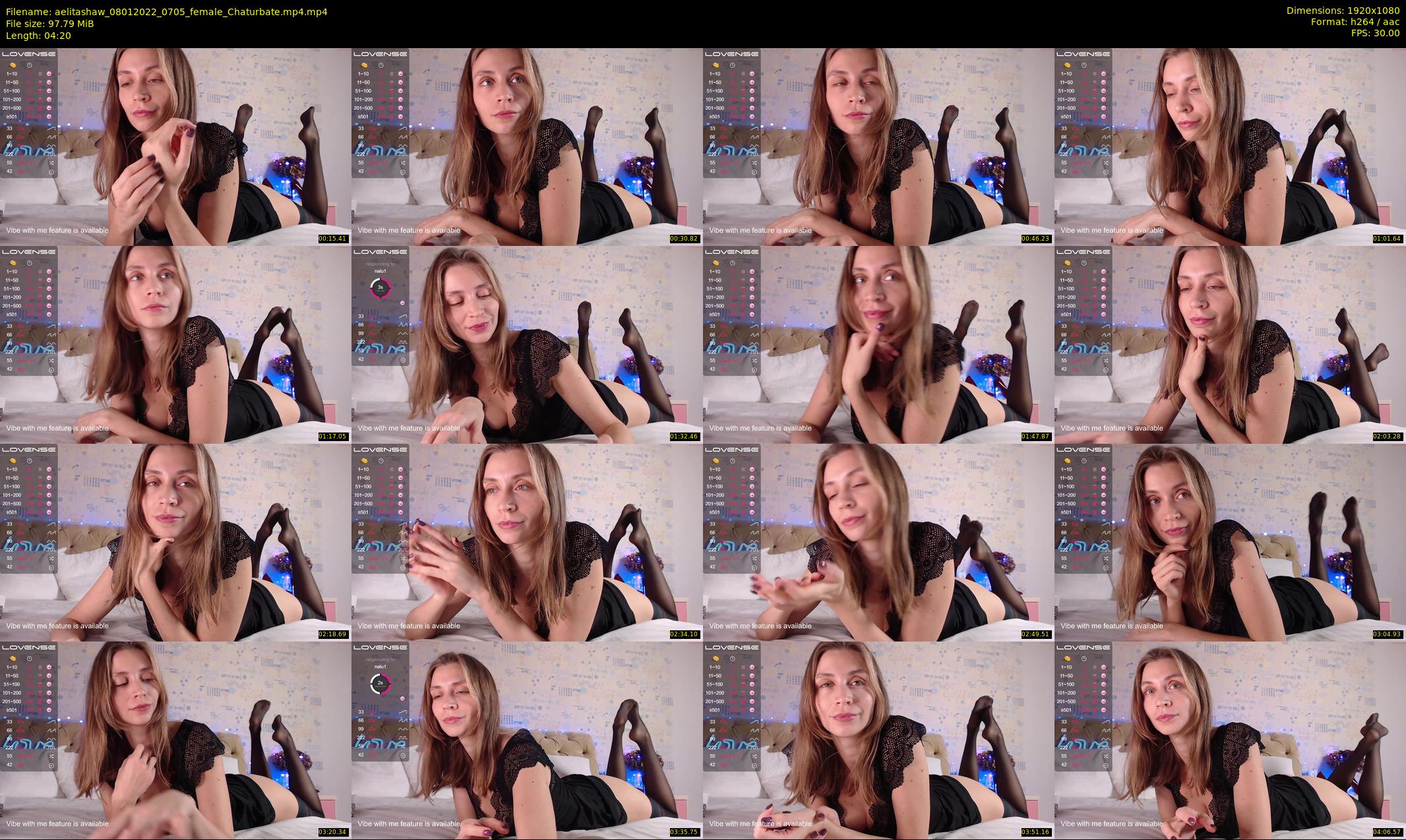 aelitashaw — 5 minute Chaturbate female cam show recording, 1080p, Jan 8, 2022