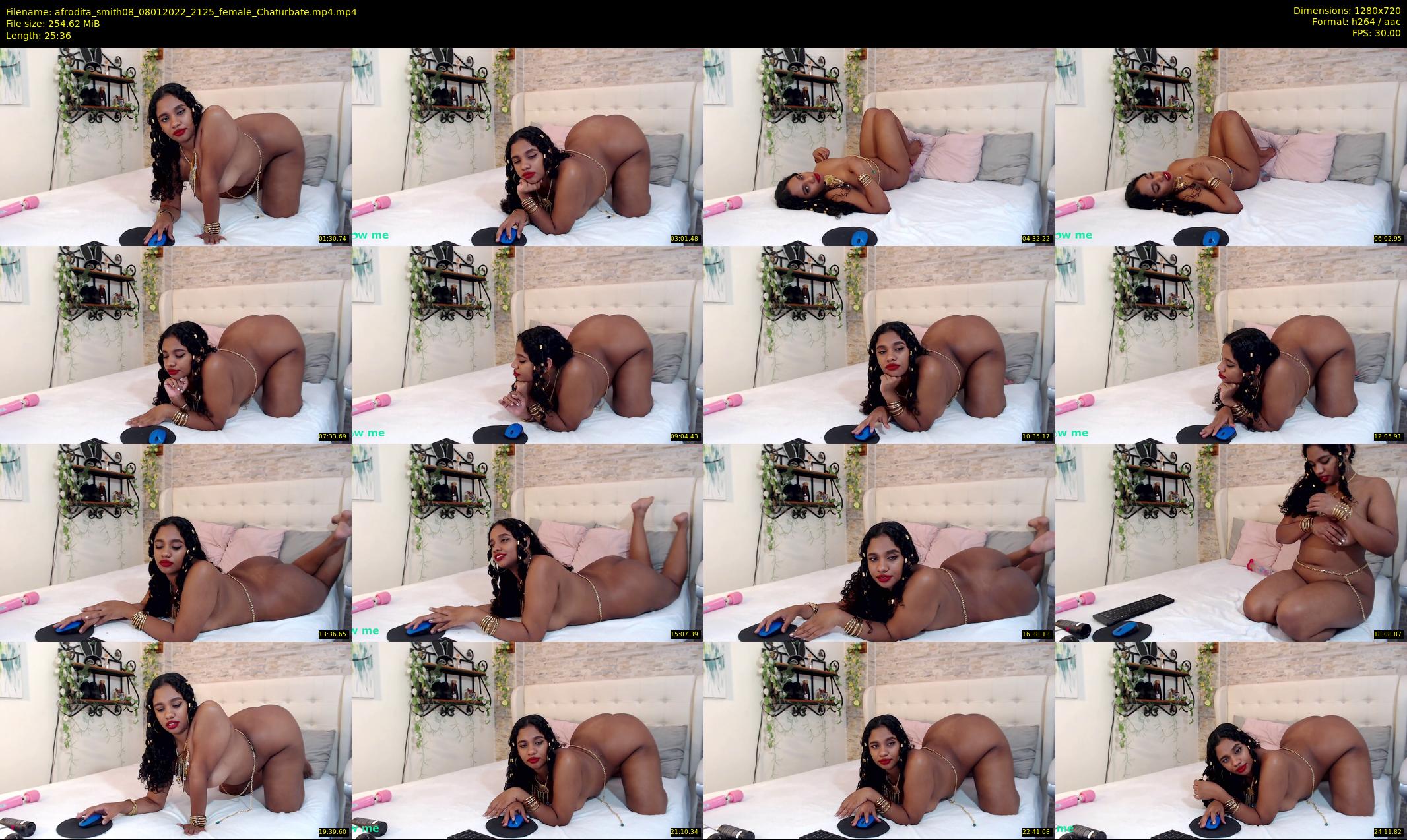 afrodita_smith08 — 26 minute Chaturbate female cam show recording, 720p, Jan 8, 2022