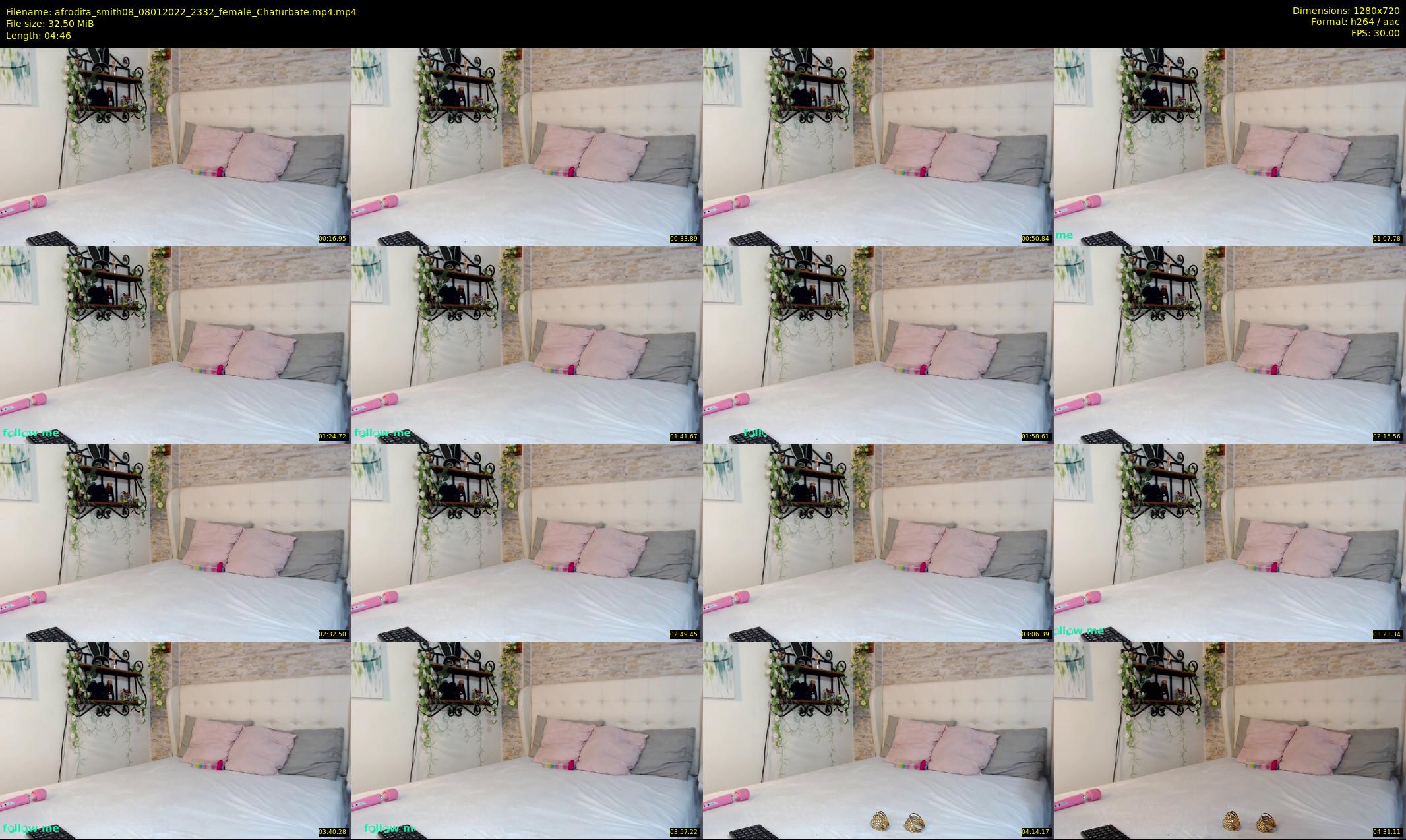 afrodita_smith08 — 5 minute Chaturbate female cam show recording, 720p, Jan 8, 2022