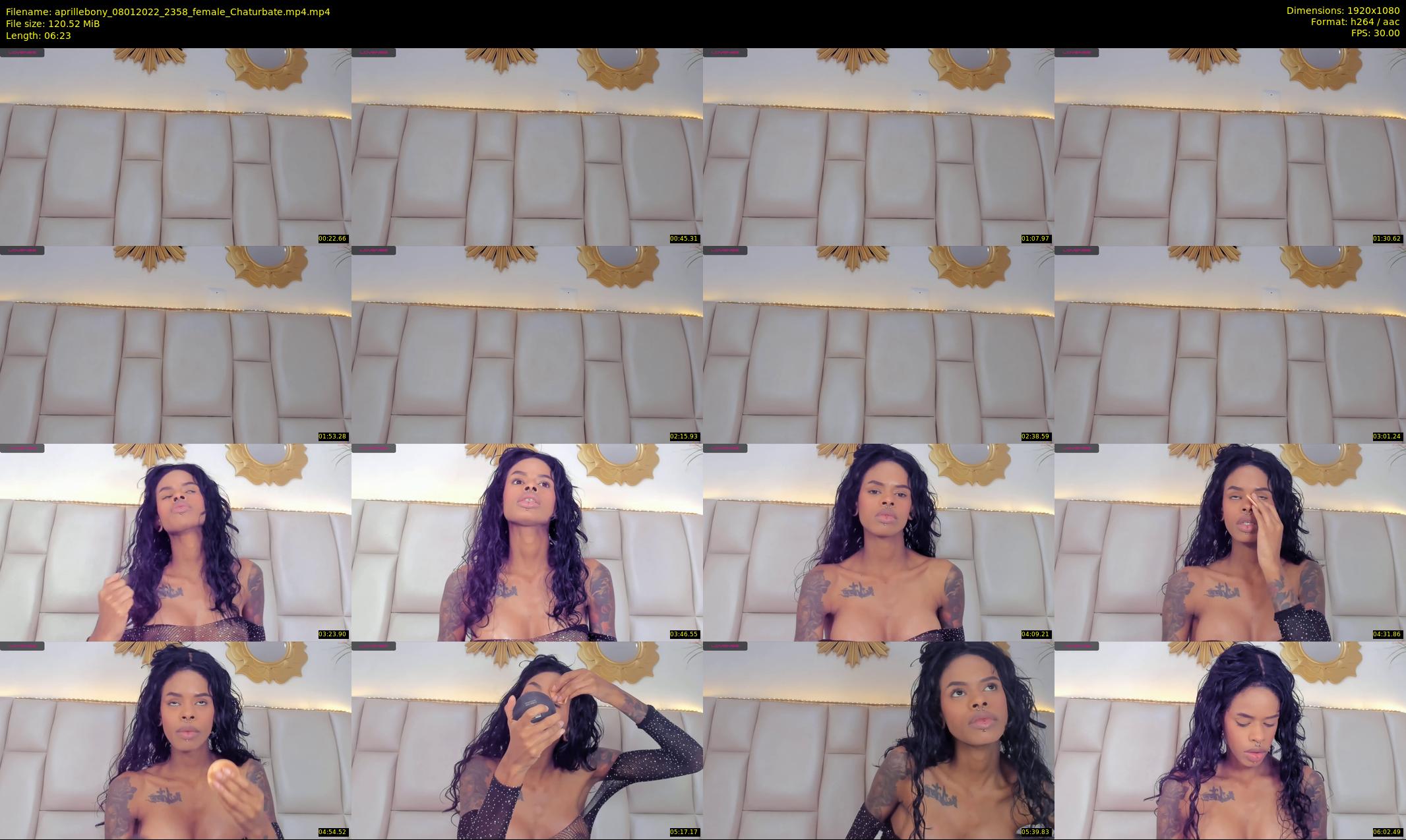aprillebony — 7 minute Chaturbate female cam show recording, 1080p, Jan 8, 2022