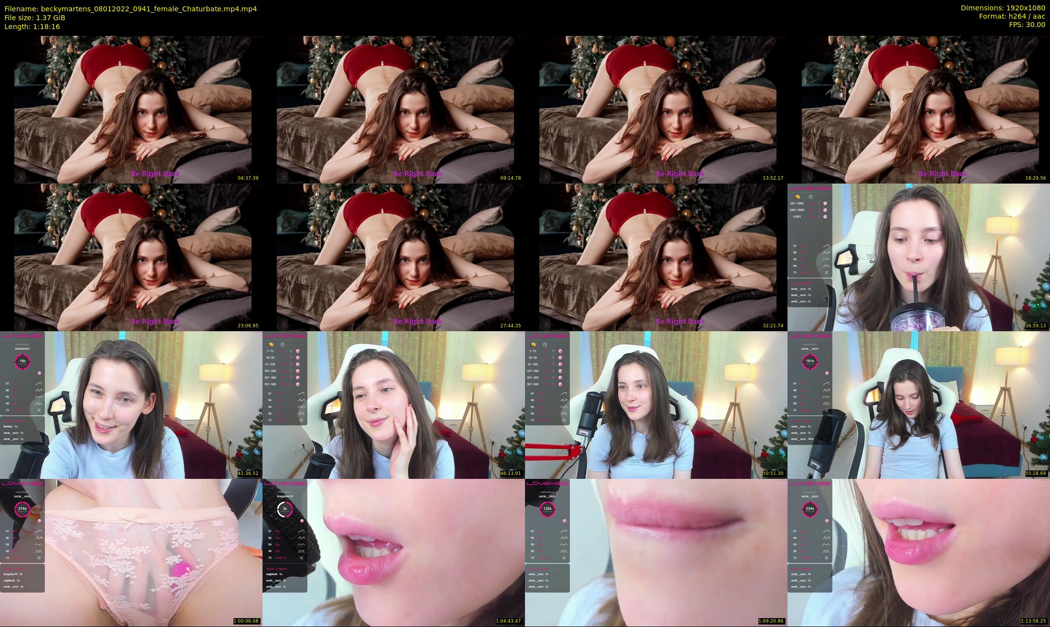 beckymartens — 79 minute Chaturbate female cam show recording, 1080p, Jan 8, 2022