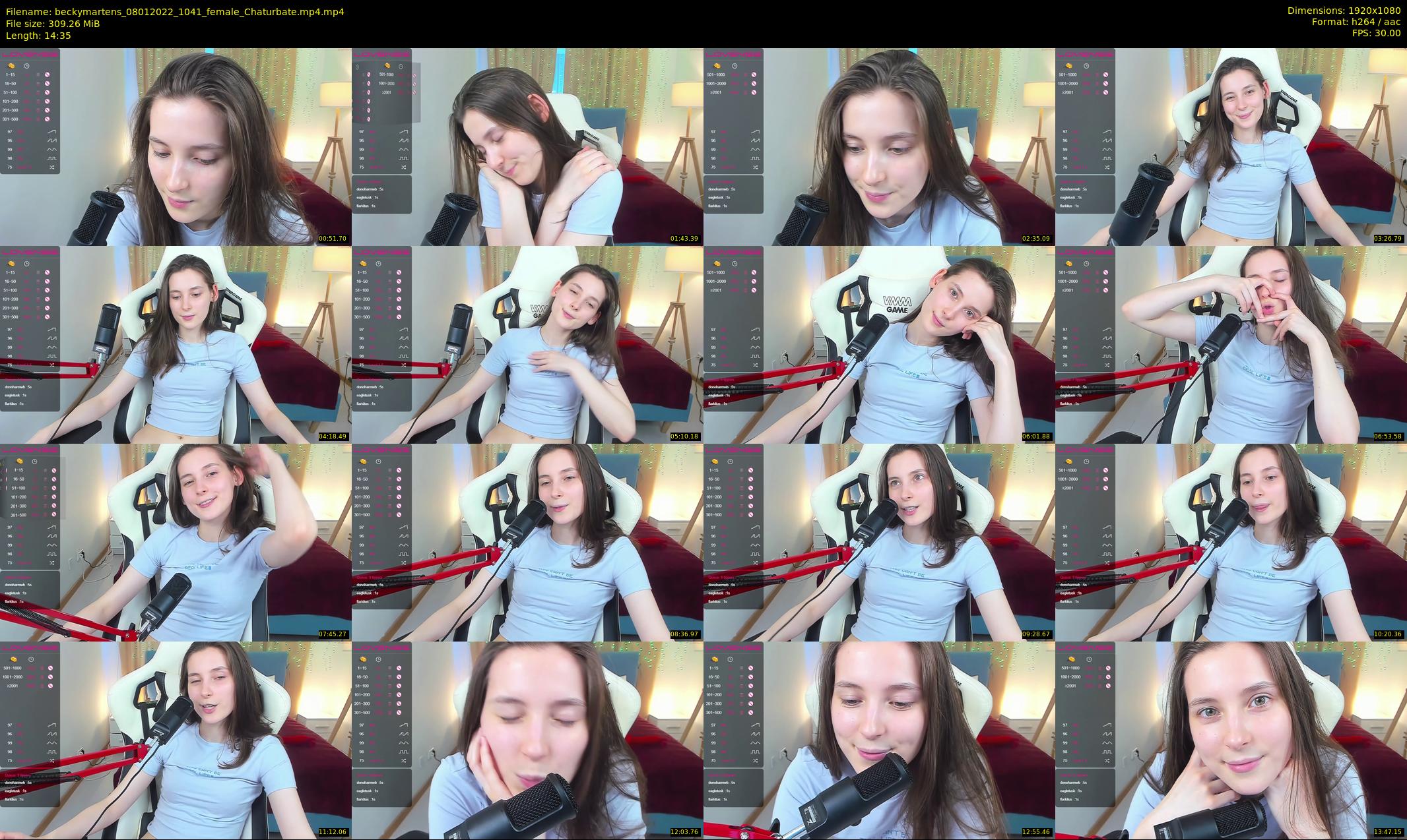 beckymartens — 15 minute Chaturbate female cam show recording, 1080p, Jan 8, 2022