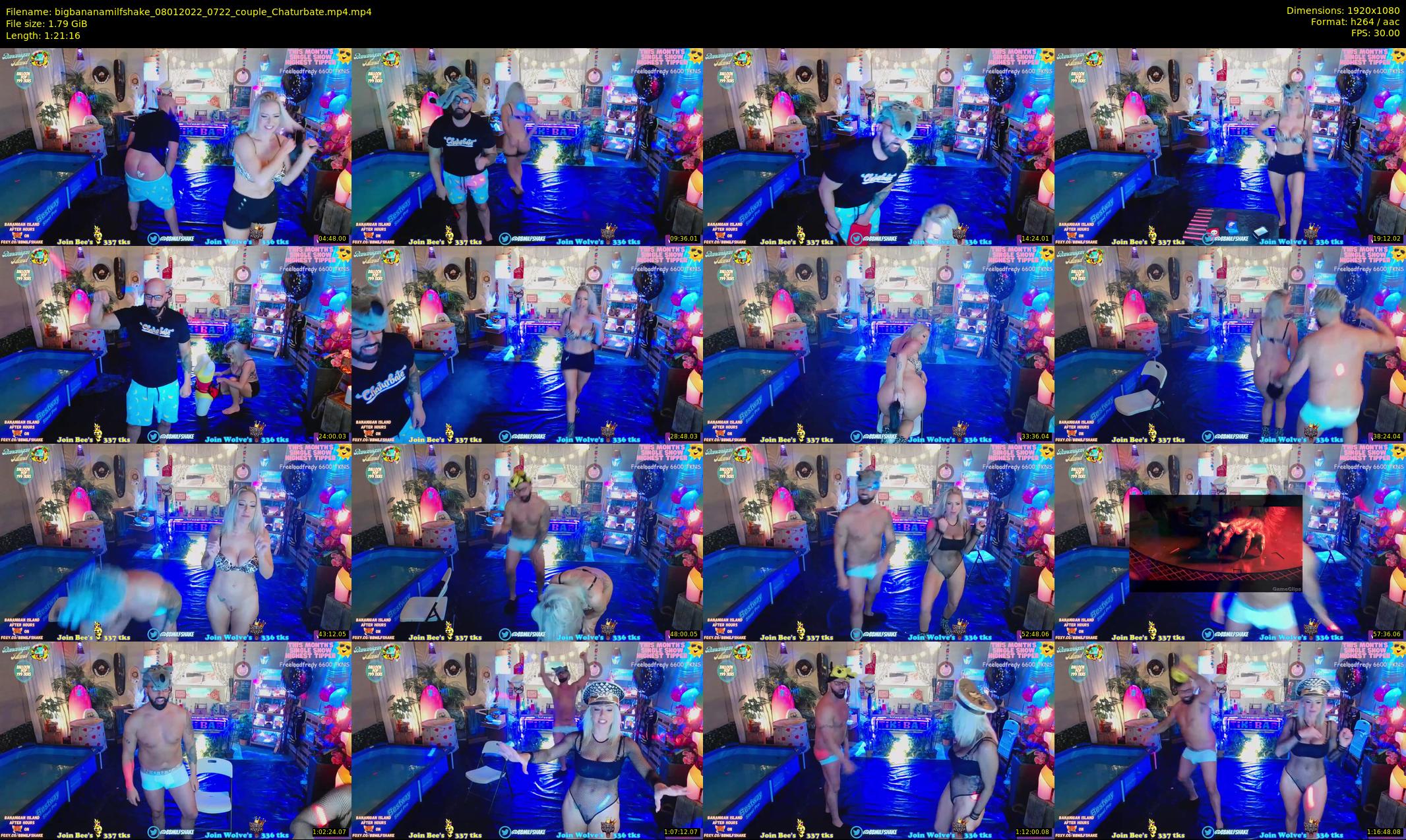 bigbananamilfshake — 82 minute Chaturbate couple cam show recording, 1080p, Jan 8, 2022