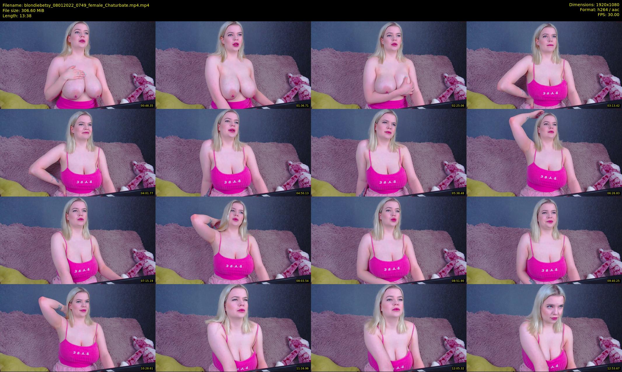 blondiebetsy — 14 minute Chaturbate female cam show recording, 1080p, Jan 8, 2022