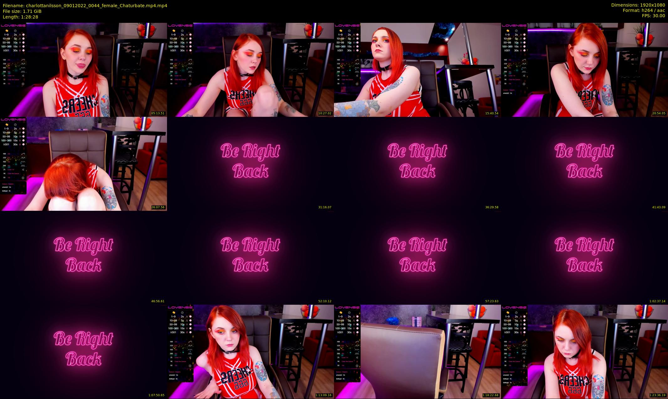 charlottanilsson — 89 minute Chaturbate female cam show recording, 1080p, Jan 9, 2022