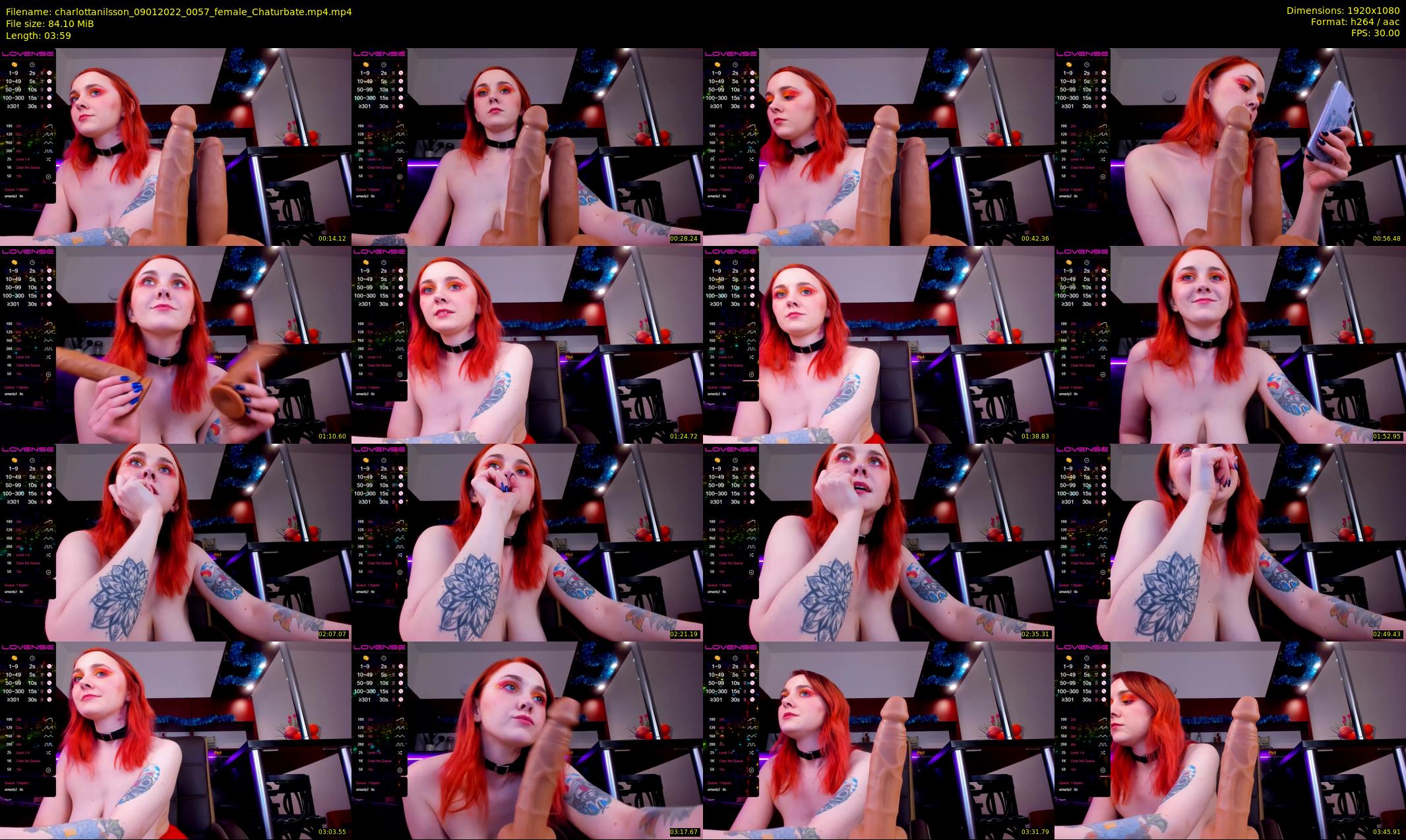charlottanilsson — 4 minute Chaturbate female cam show recording, 1080p, Jan 9, 2022