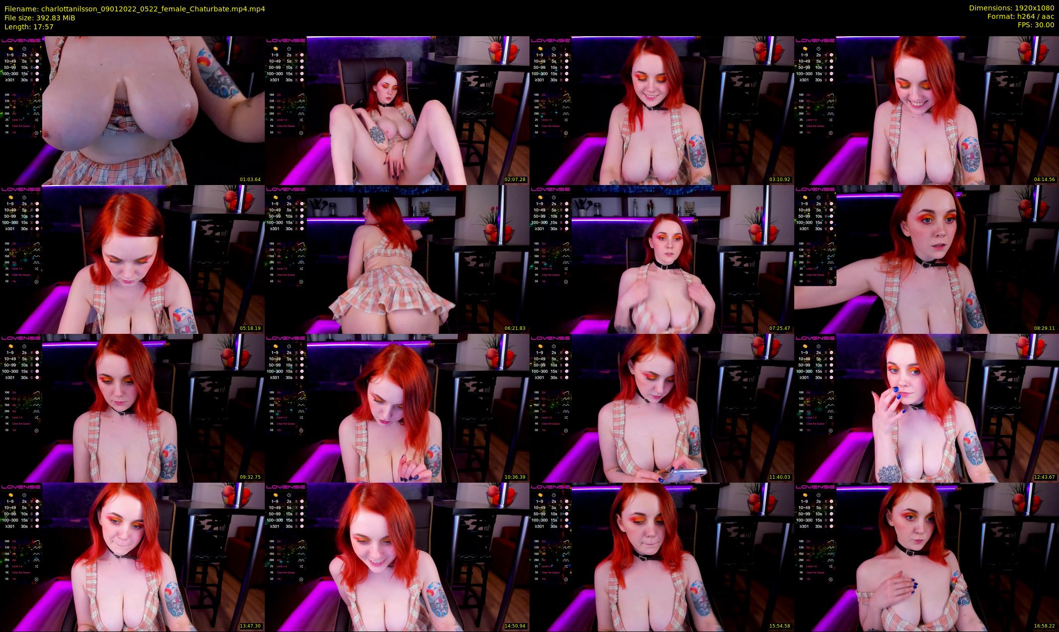 charlottanilsson — 18 minute Chaturbate female cam show recording, 1080p, Jan 9, 2022