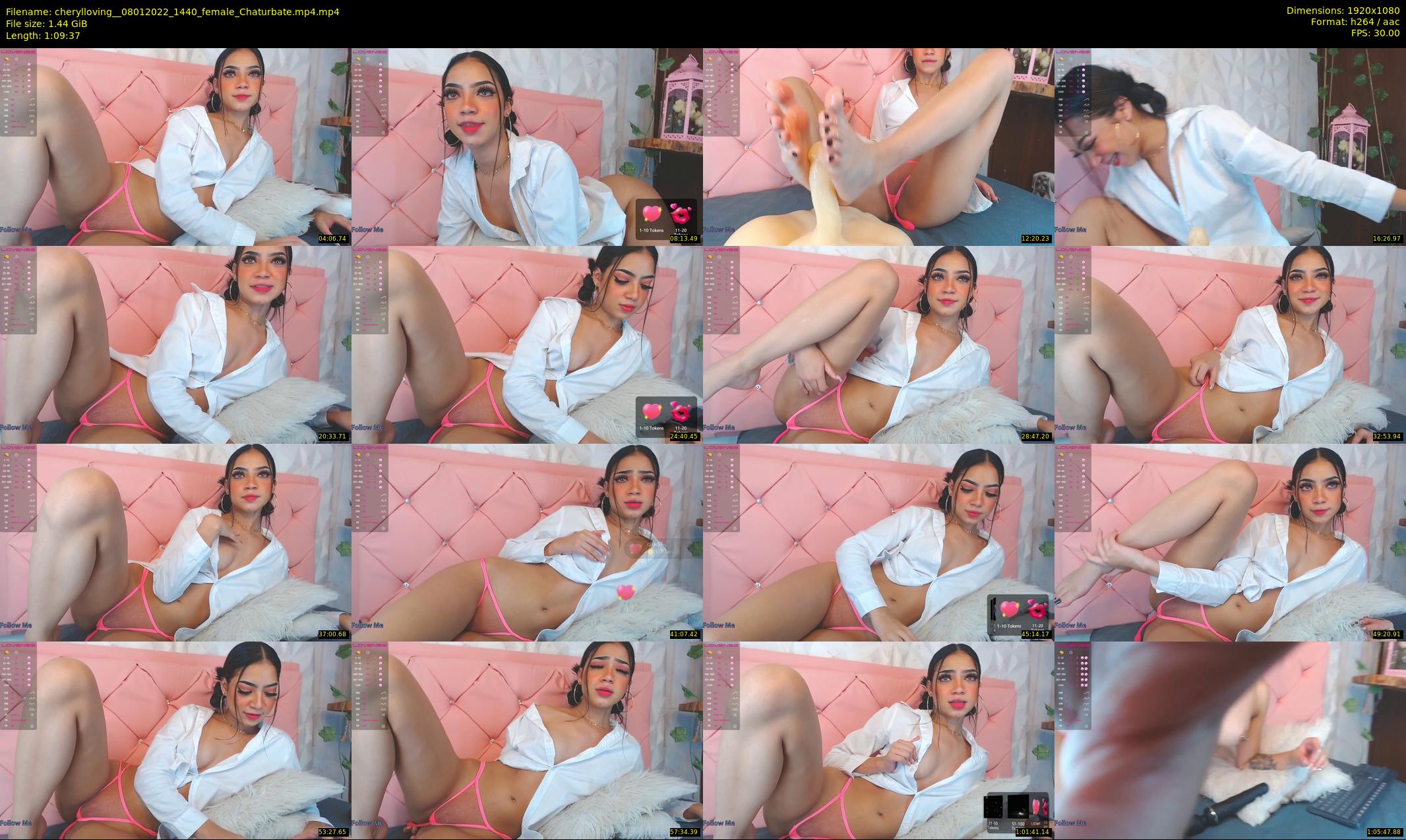 cherylloving_ — 70 minute Chaturbate female cam show recording, 1080p, Jan 8, 2022