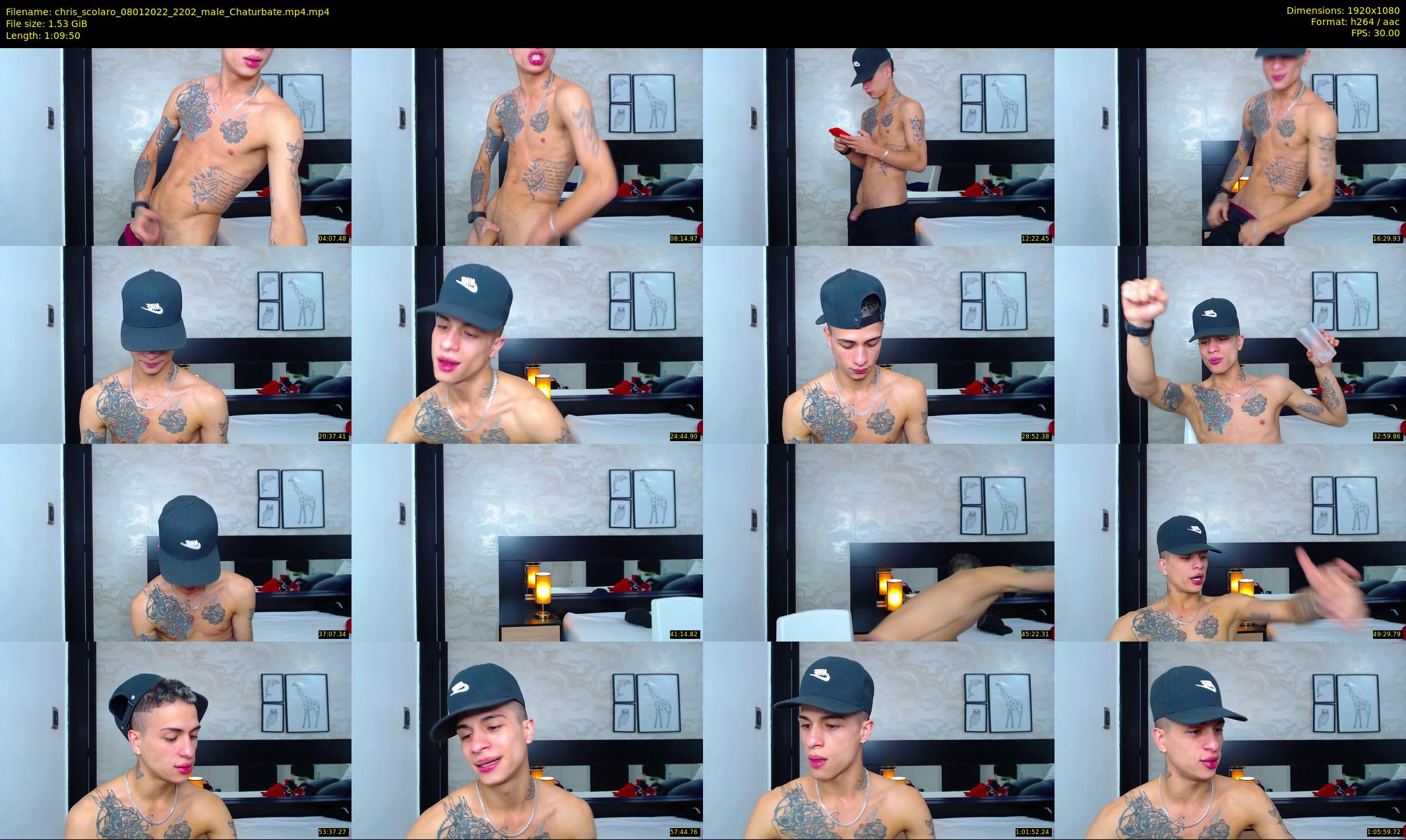 chris_scolaro — 70 minute Chaturbate male cam show recording, 1080p, Jan 8, 2022