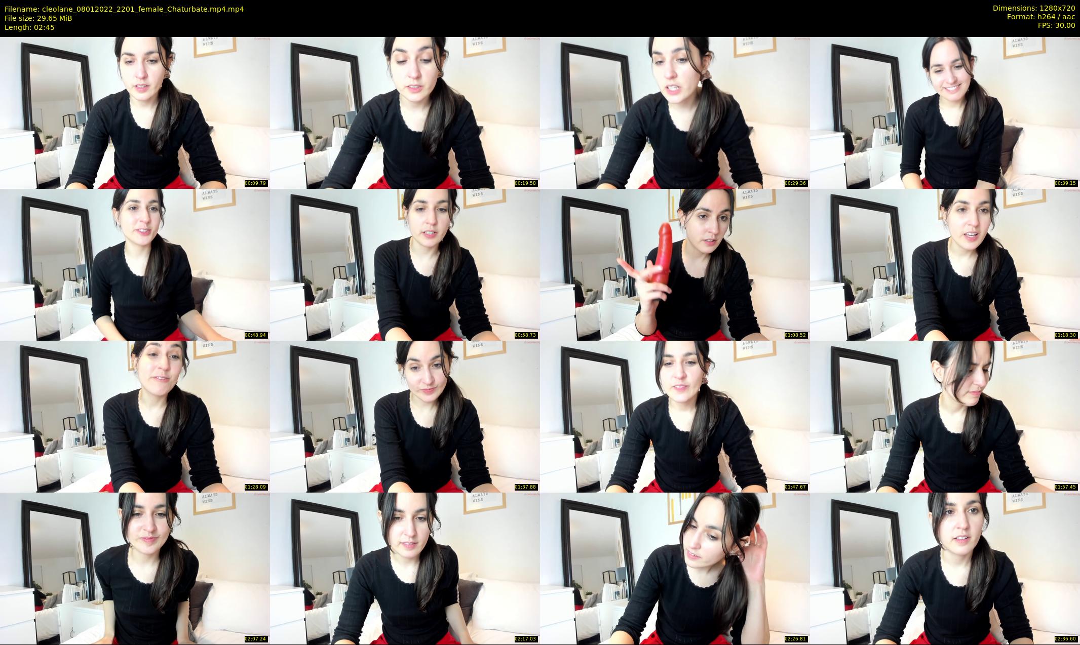 cleolane — 3 minute Chaturbate female cam show recording, 720p, Jan 8, 2022