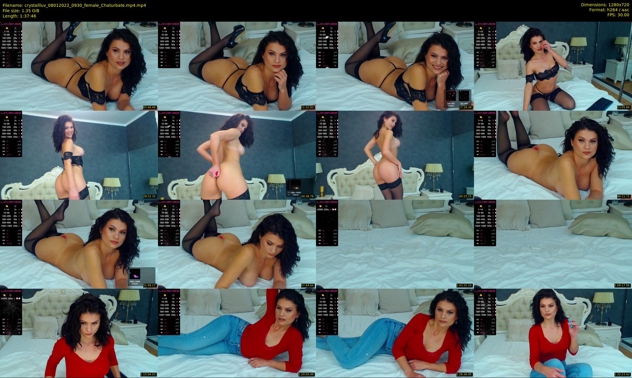 crystallluv — 98 minute Chaturbate female cam show recording, 720p, Jan 8, 2022