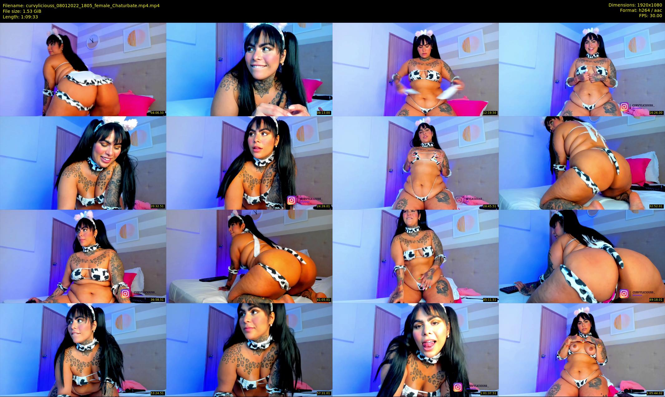 curvyliciouss — 70 minute Chaturbate female cam show recording, 1080p, Jan 8, 2022