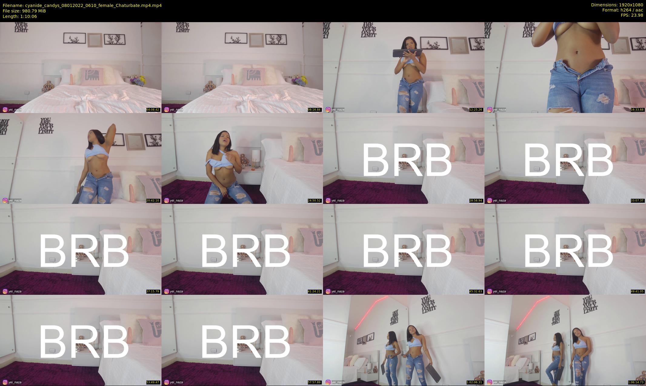 cyanide_candys — 71 minute Chaturbate female cam show recording, 1080p, Jan 8, 2022
