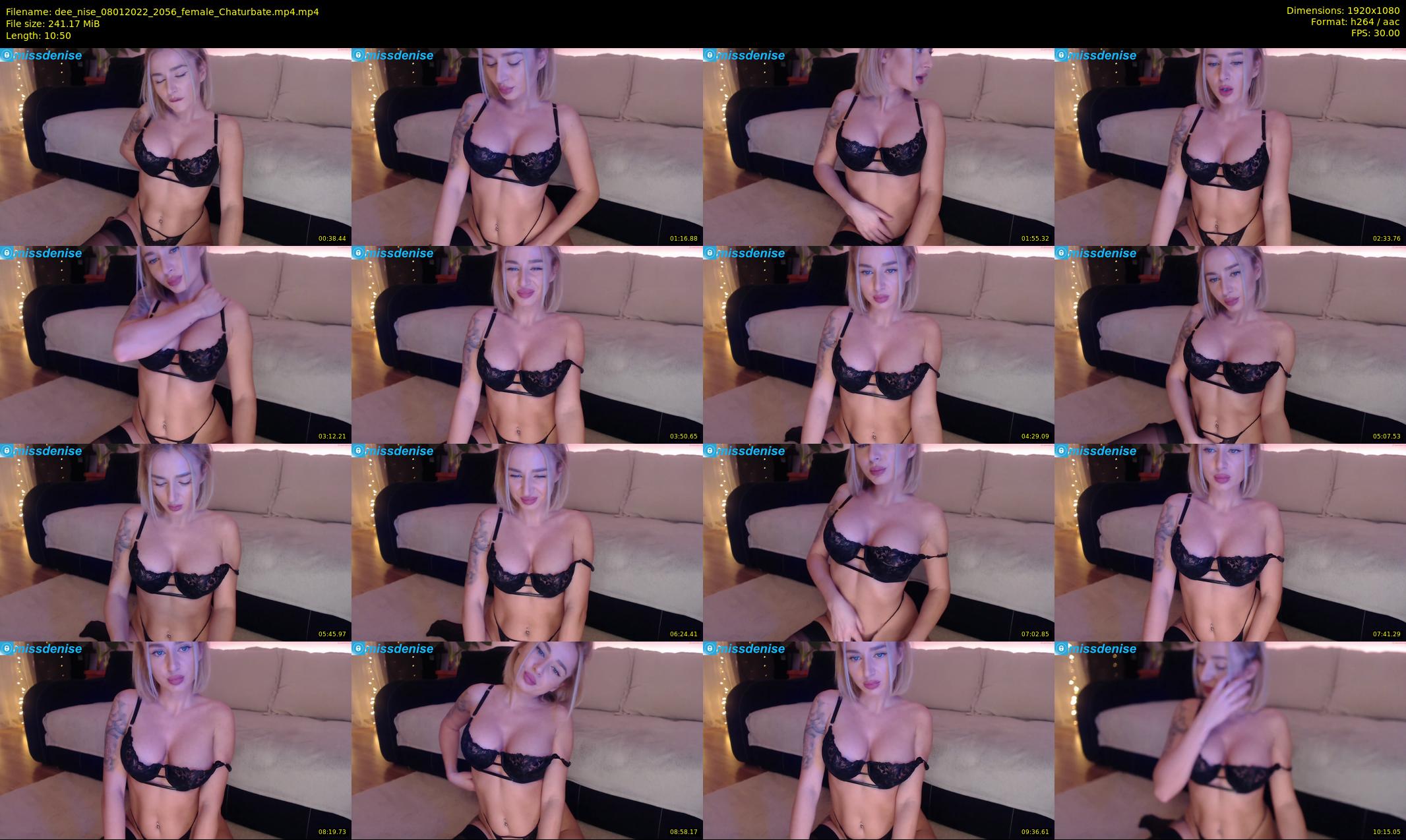 dee_nise — 11 minute Chaturbate female cam show recording, 1080p, Jan 8, 2022