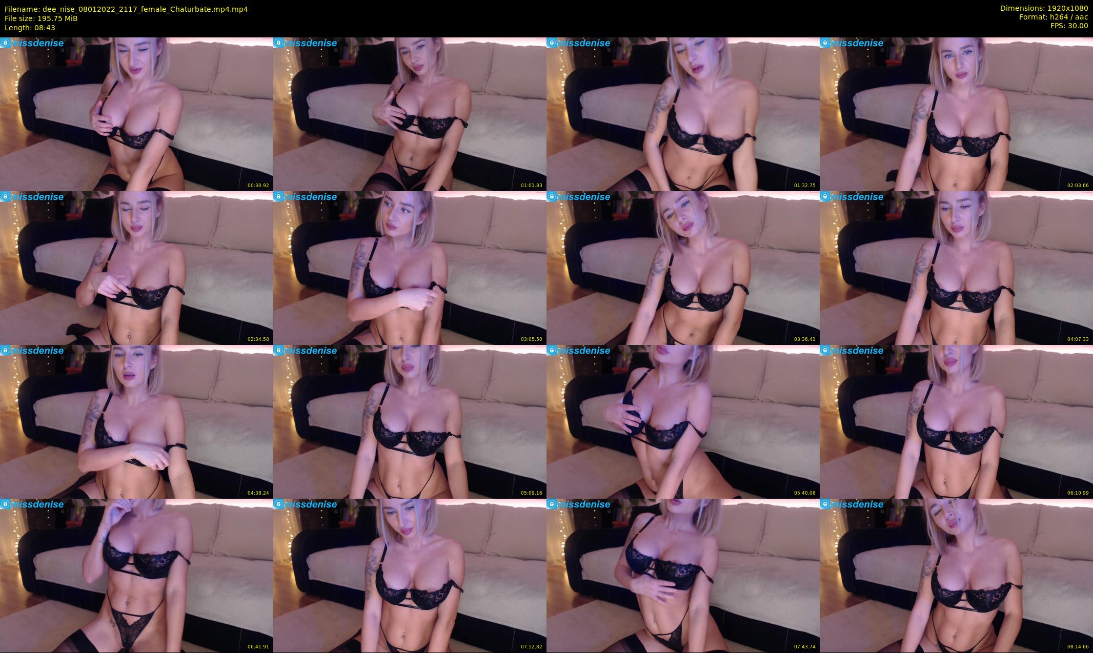 dee_nise — 9 minute Chaturbate female cam show recording, 1080p, Jan 8, 2022