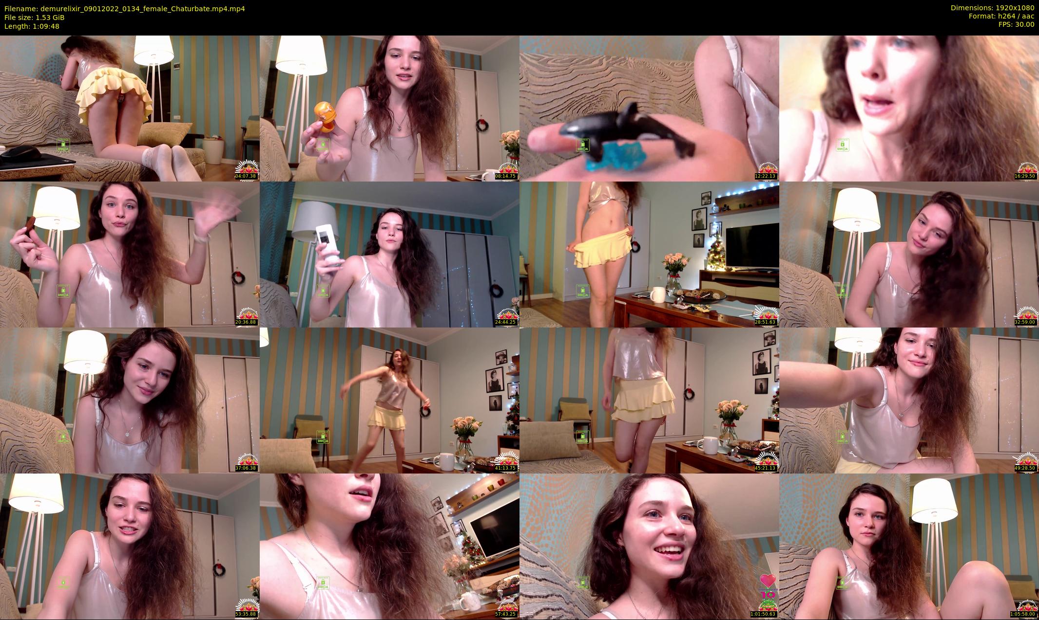 demurelixir — 70 minute Chaturbate female cam show recording, 1080p, Jan 9, 2022