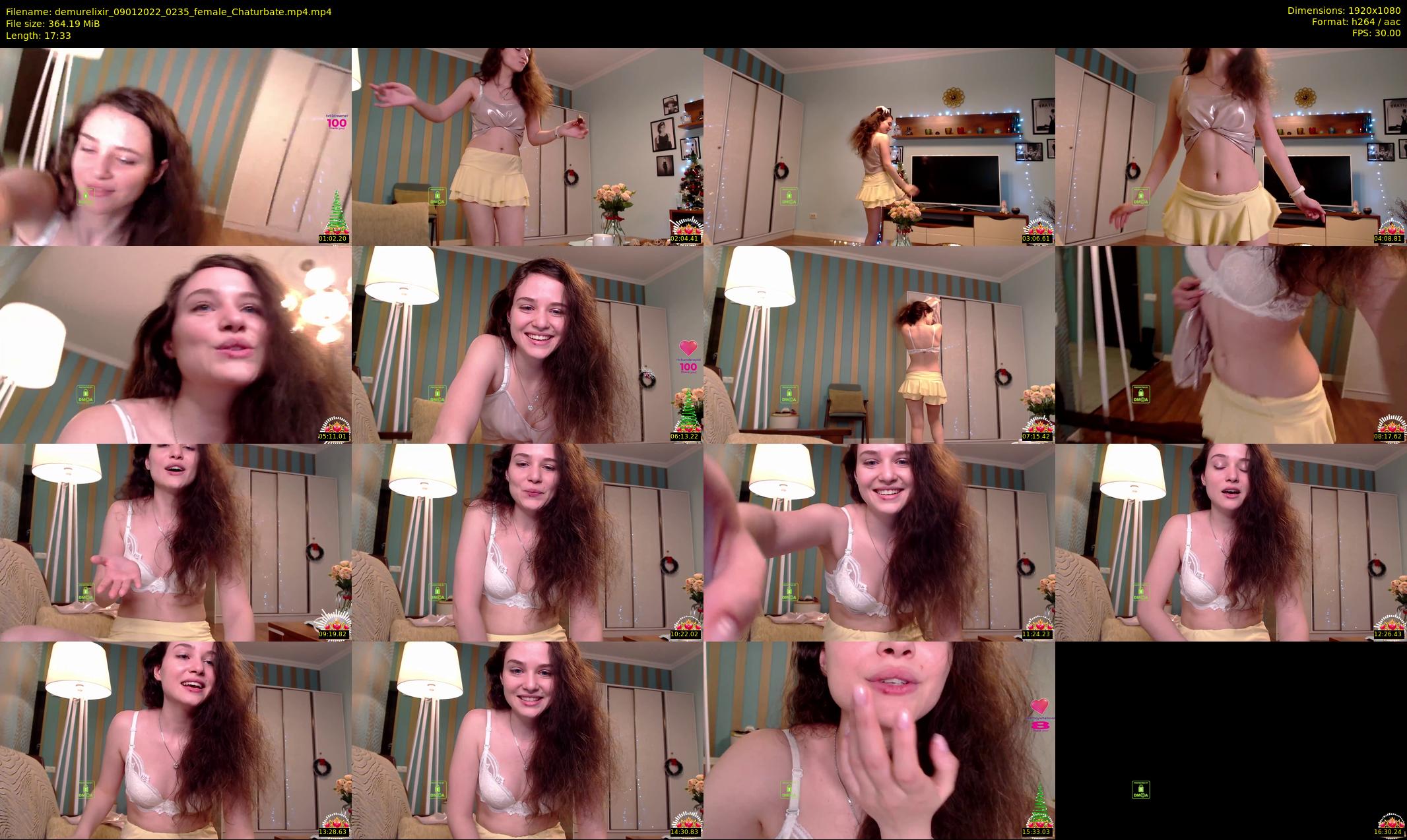 demurelixir — 18 minute Chaturbate female cam show recording, 1080p, Jan 9, 2022