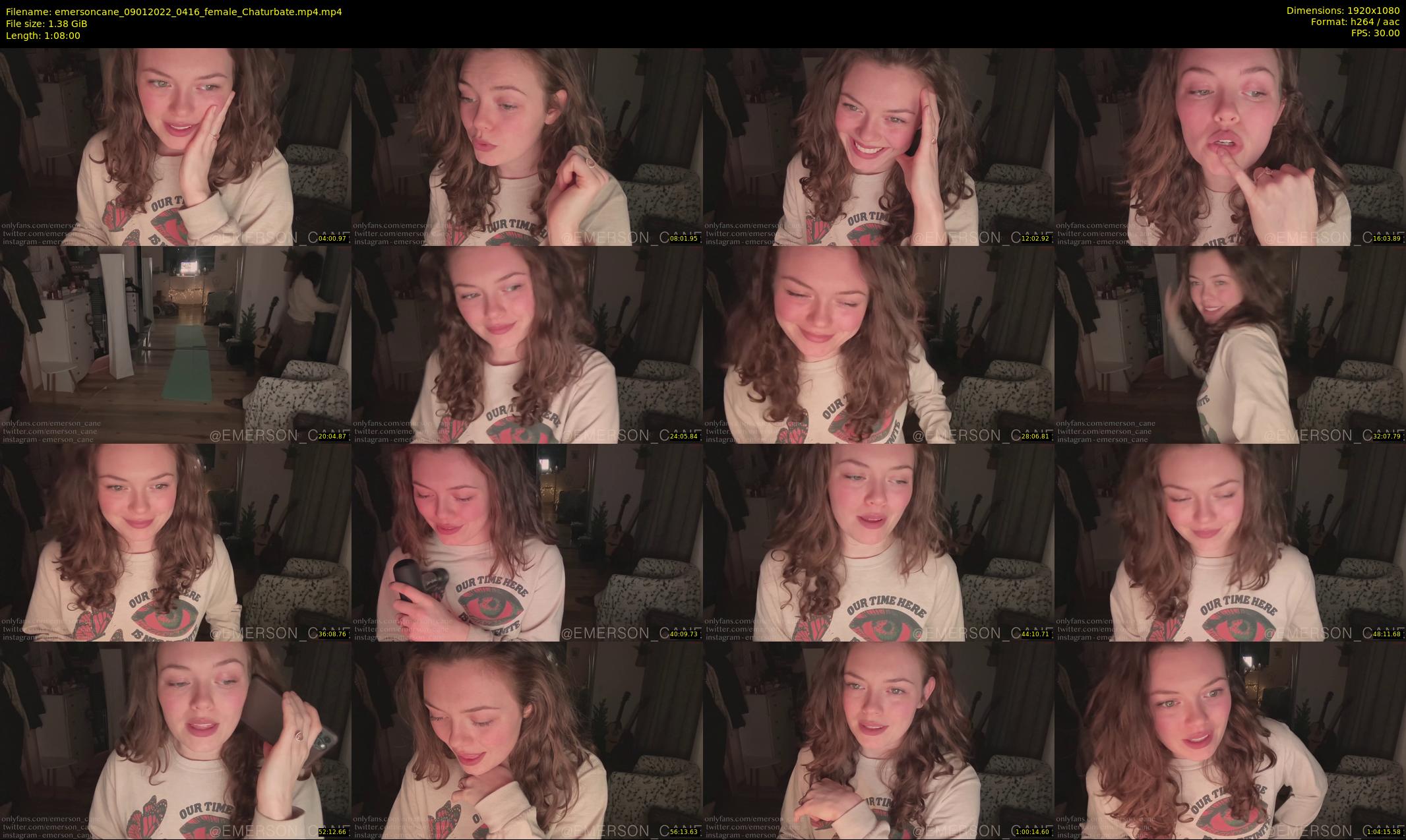 emersoncane — 68 minute Chaturbate female cam show recording, 1080p, Jan 9, 2022