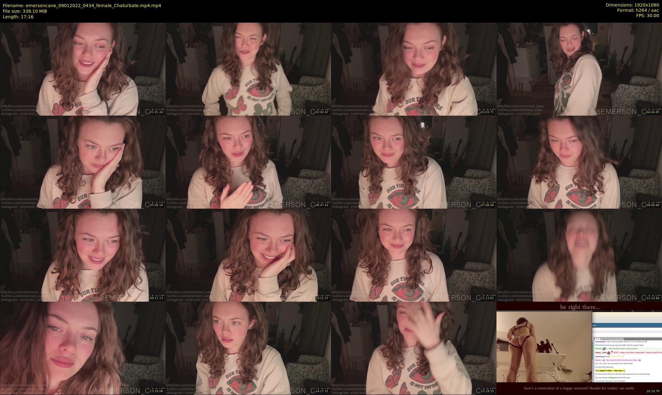 emersoncane — 18 minute Chaturbate female cam show recording, 1080p, Jan 9, 2022