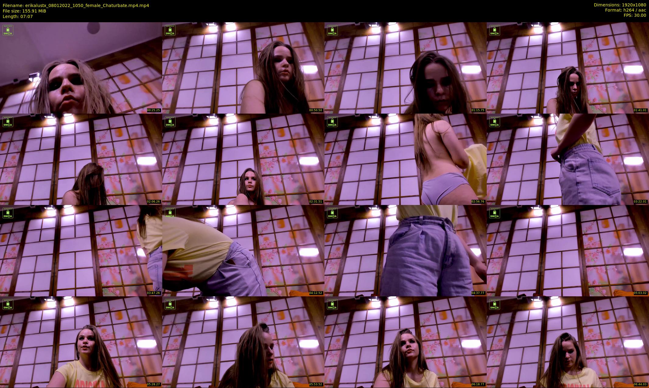 erikalustx — 8 minute Chaturbate female cam show recording, 1080p, Jan 8, 2022