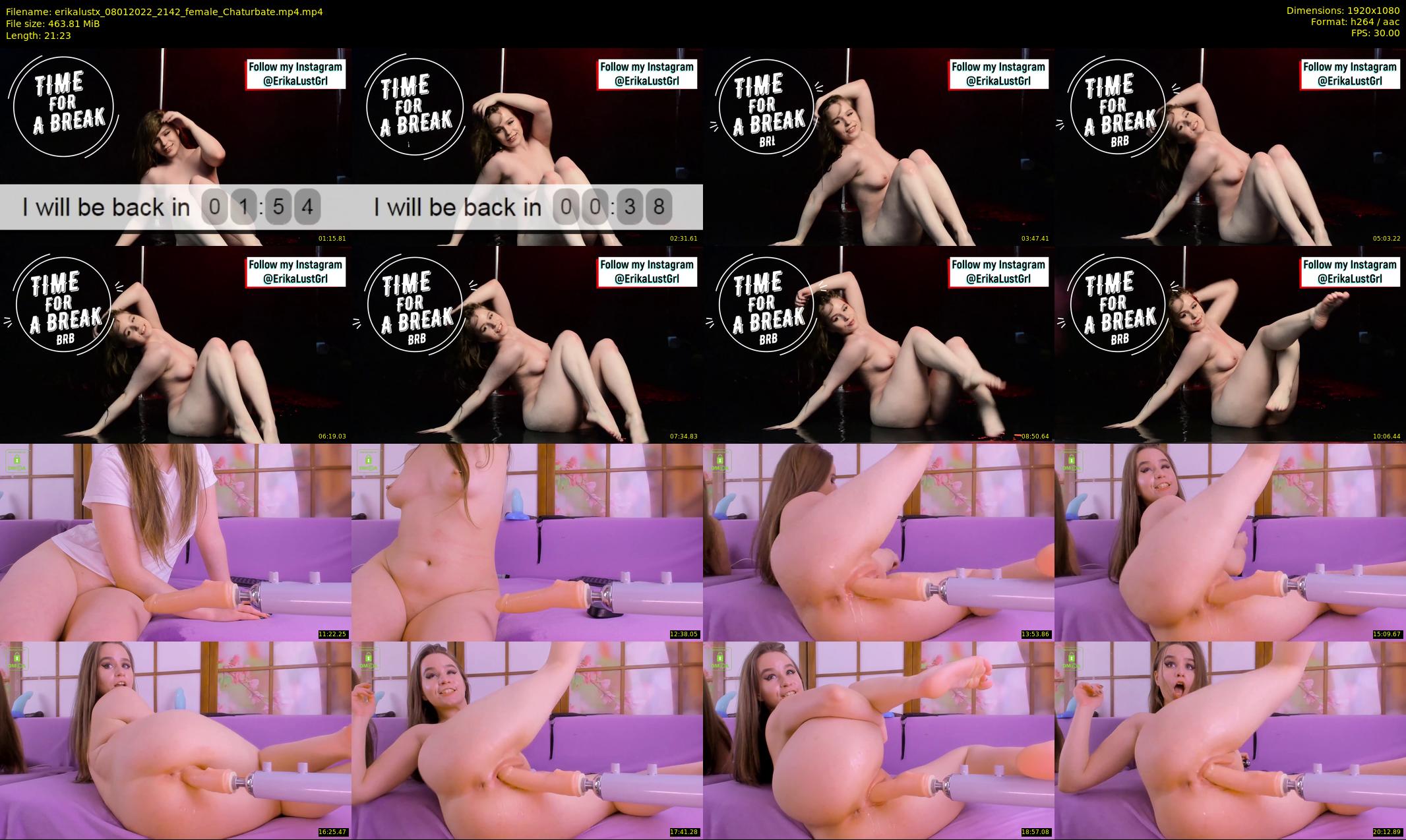 erikalustx — 22 minute Chaturbate female cam show recording, 1080p, Jan 8, 2022