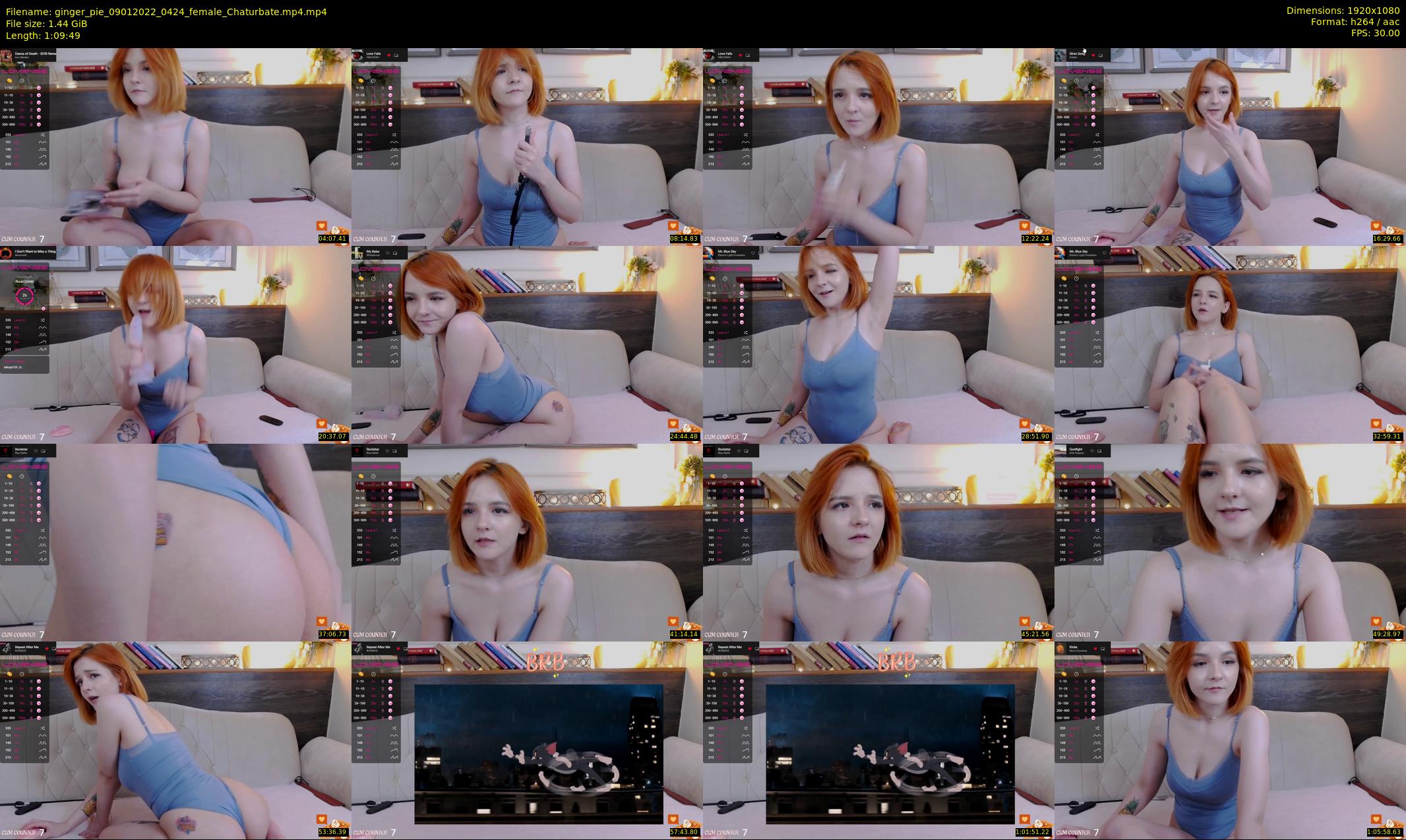 ginger_pie — 70 minute Chaturbate female cam show recording, 1080p, Jan 9, 2022