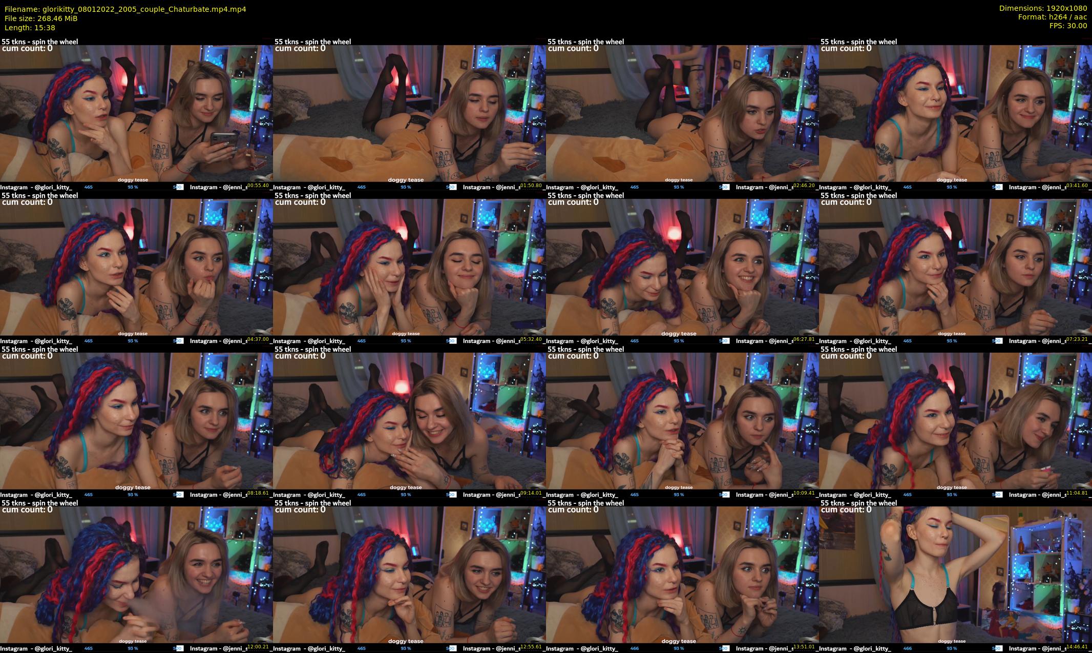 glorikitty — 16 minute Chaturbate female cam show recording, 1080p, Jan 8, 2022