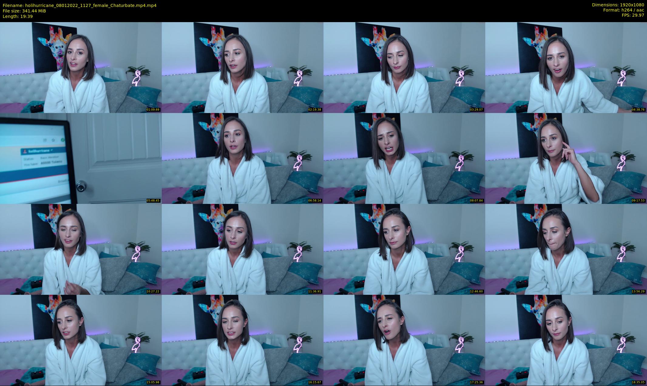 holihurricane — 20 minute Chaturbate female cam show recording, 1080p, Jan 8, 2022