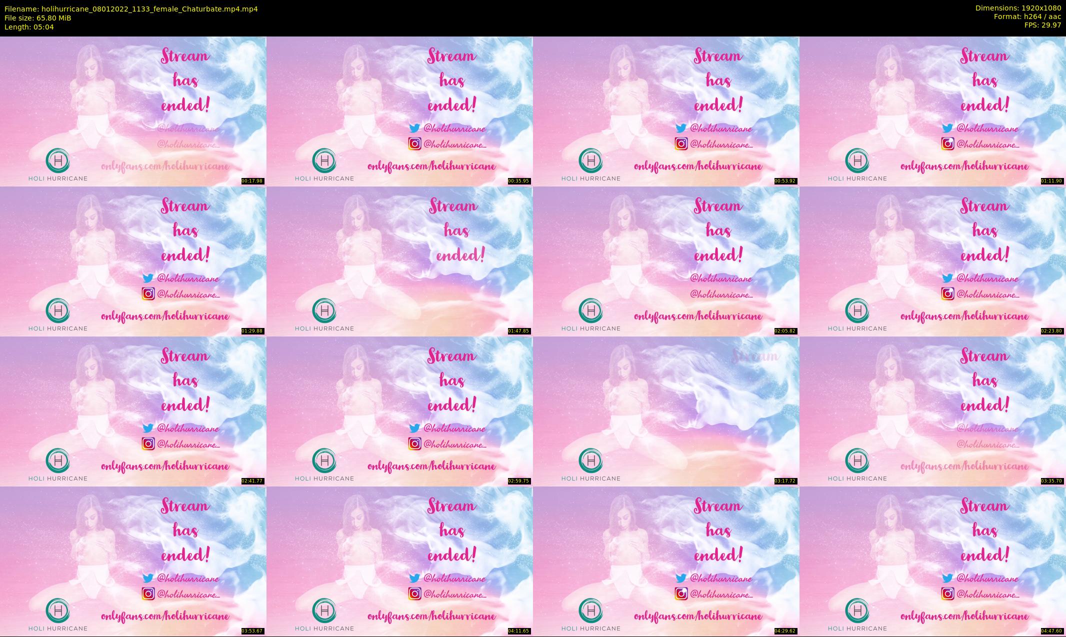 holihurricane — 6 minute Chaturbate female cam show recording, 1080p, Jan 8, 2022