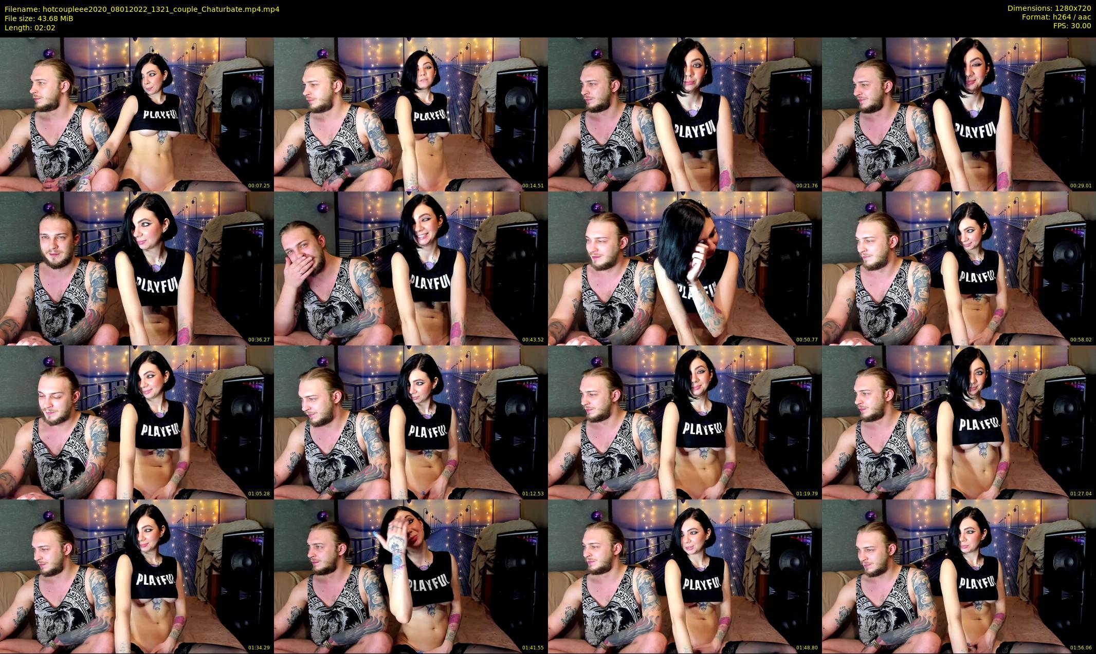 hotcoupleee2020 — 3 minute Chaturbate couple cam show recording, 720p, Jan 8, 2022
