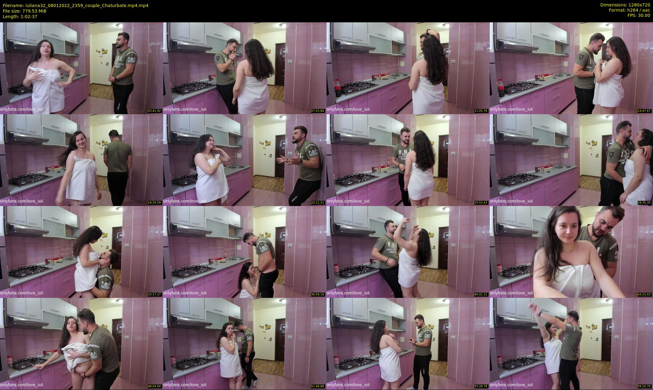 iuliana32 — 63 minute Chaturbate couple cam show recording, 720p, Jan 8, 2022