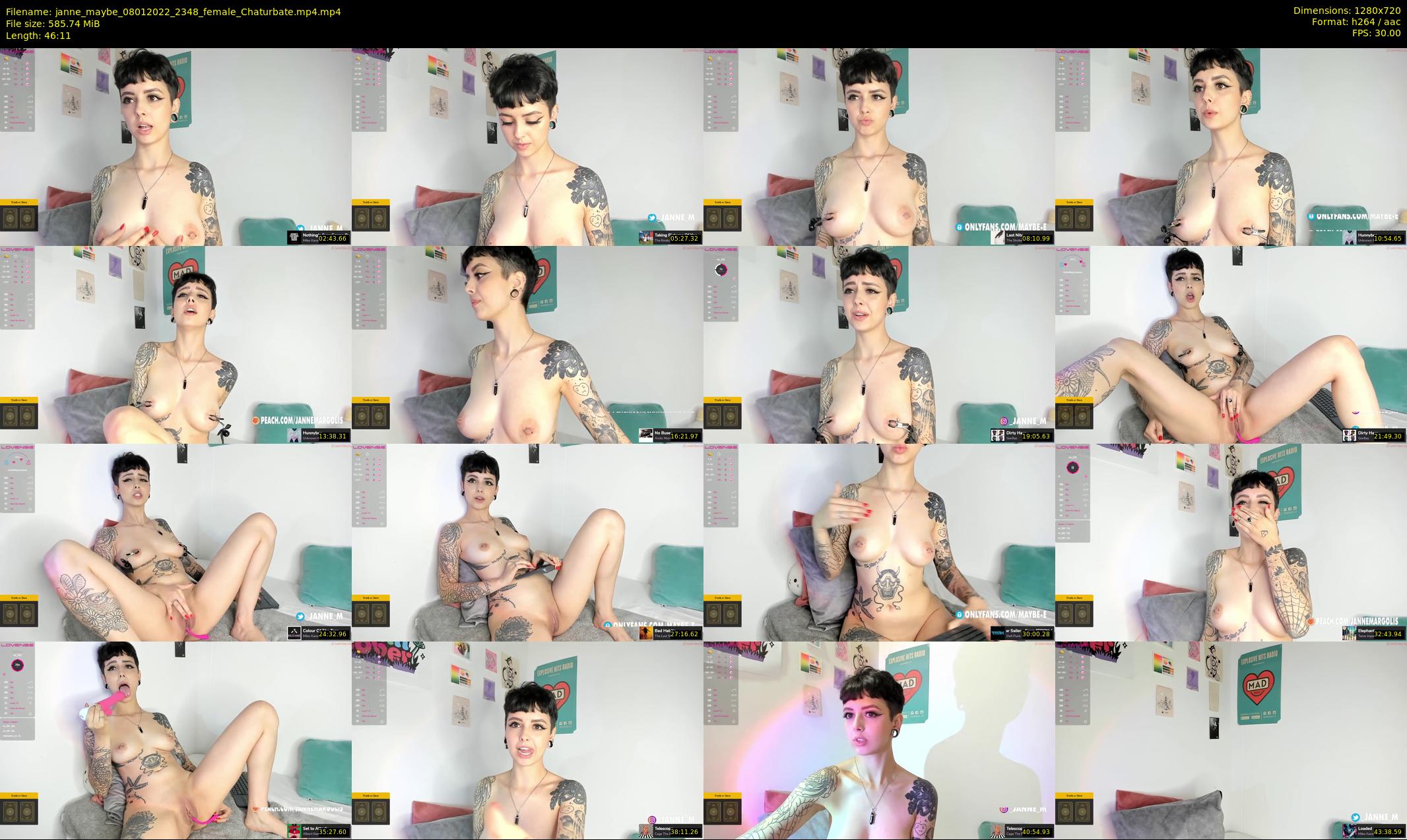 janne_maybe — 47 minute Chaturbate female cam show recording, 720p, Jan 8, 2022