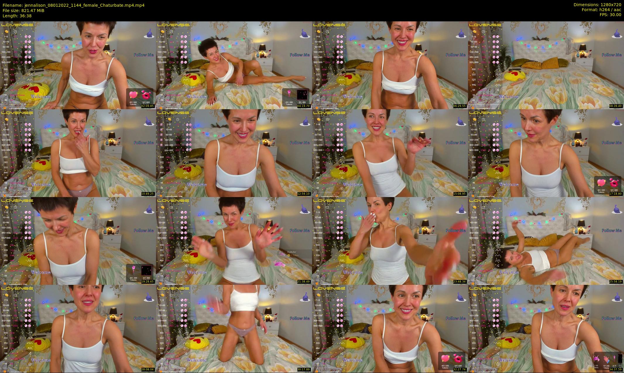 jennalison — 37 minute Chaturbate female cam show recording, 720p, Jan 8, 2022