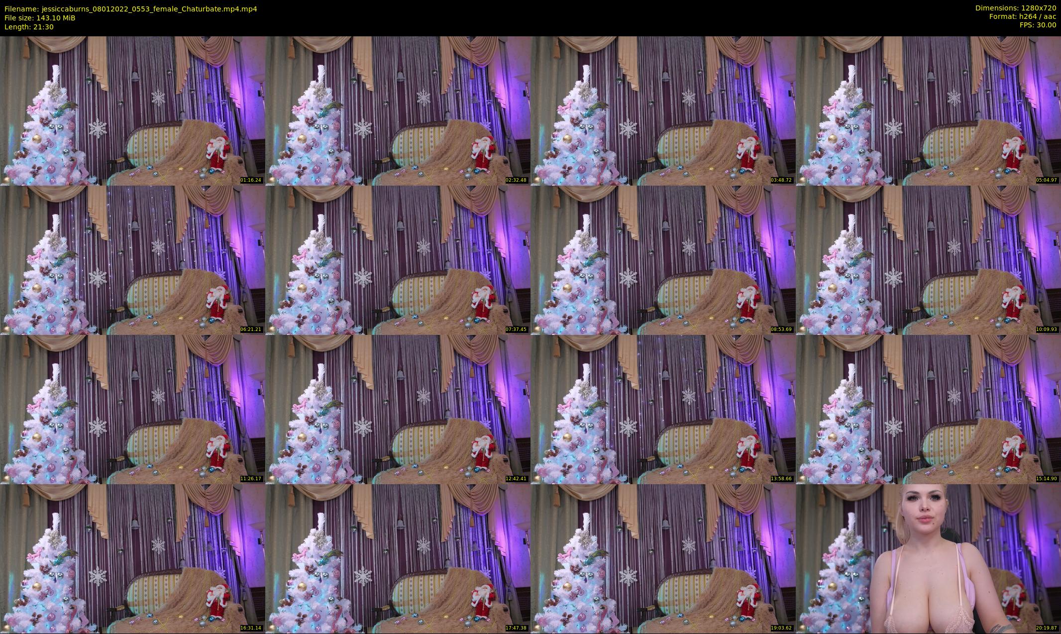 jessiccaburns — 22 minute Chaturbate female cam show recording, 720p, Jan 8, 2022