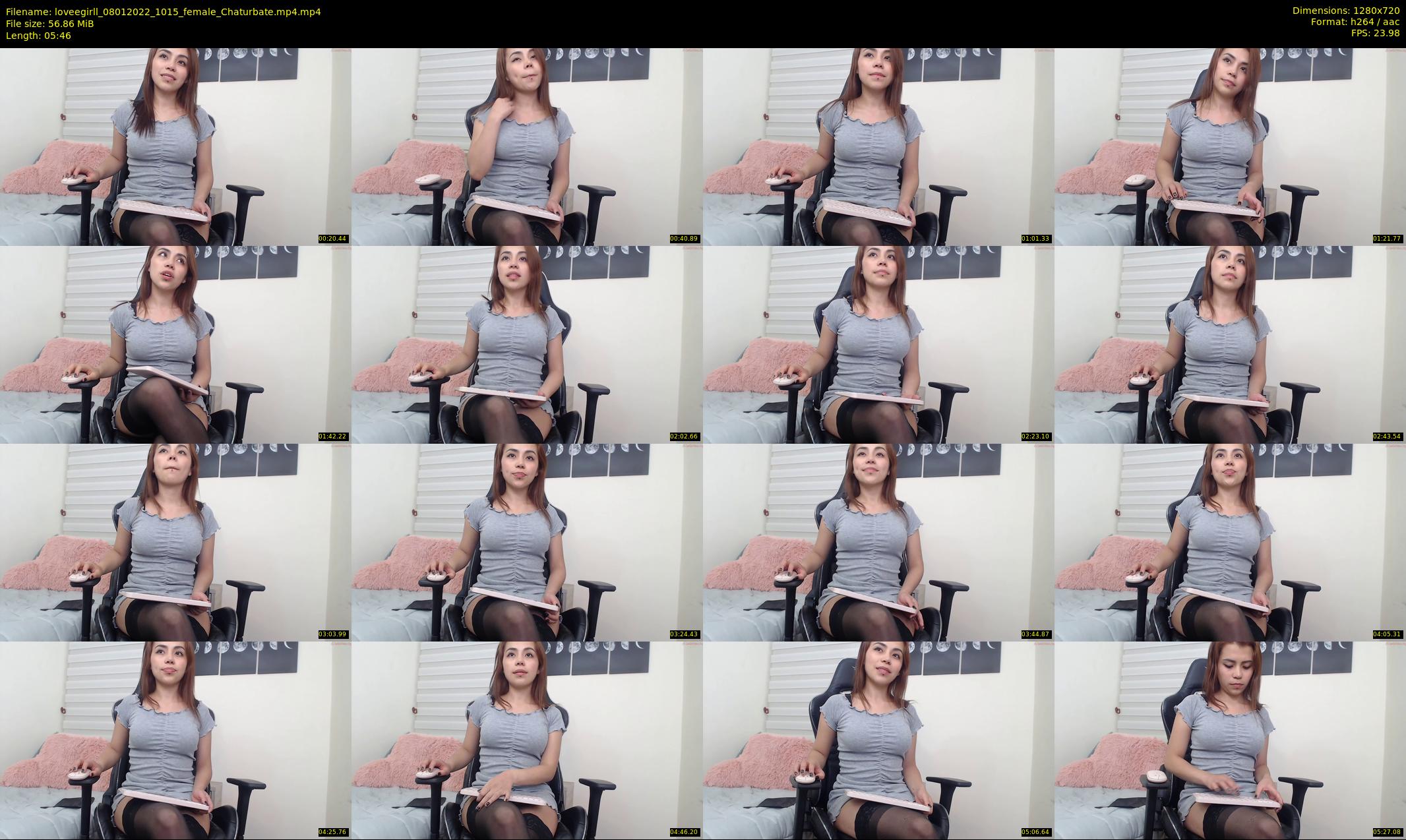 loveegirll — 6 minute Chaturbate female cam show recording, 720p, Jan 8, 2022