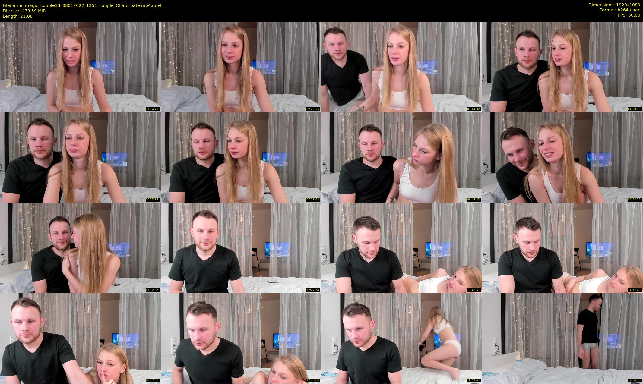 magic_couple13 — 22 minute Chaturbate couple cam show recording, 1080p, Jan 8, 2022