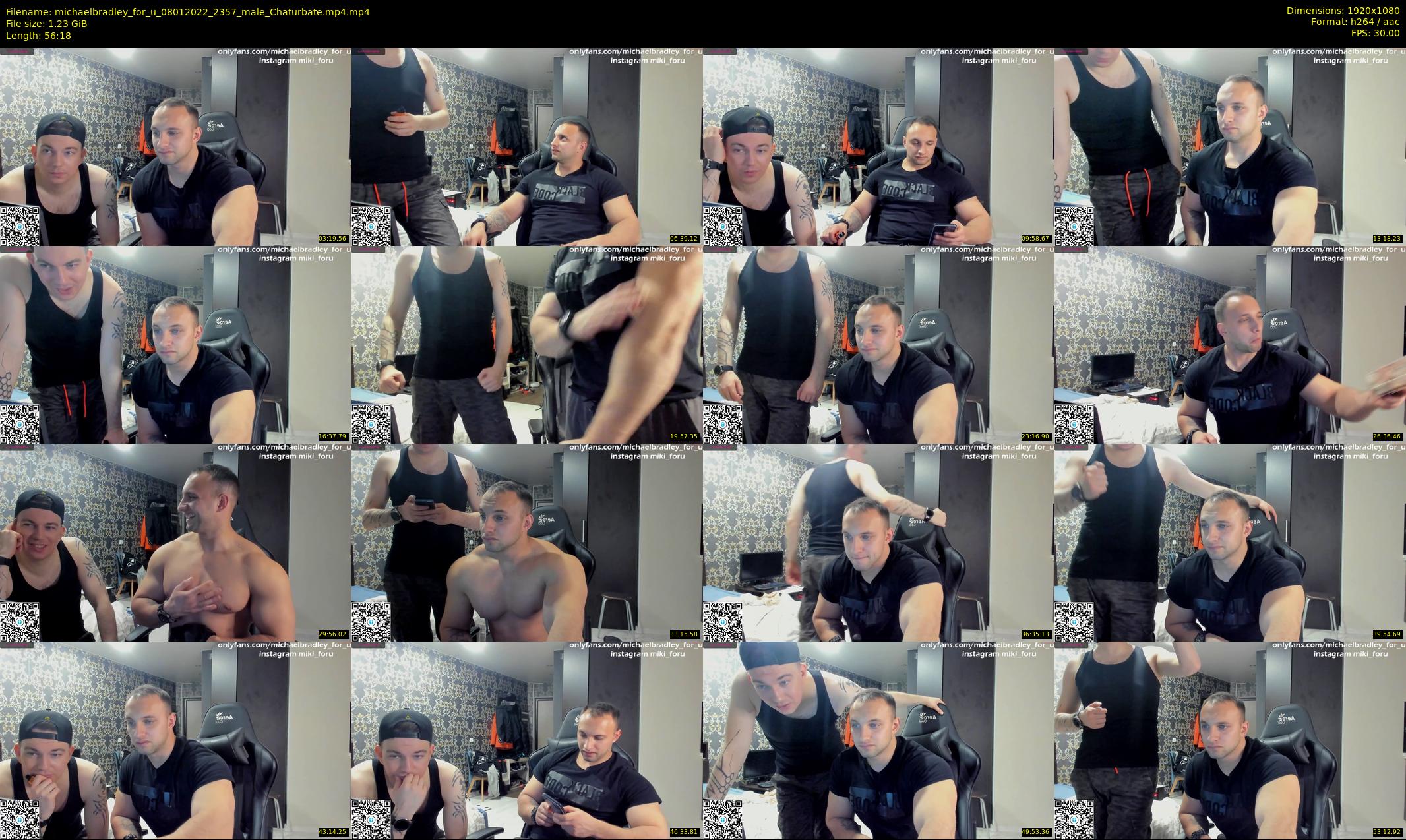 michaelbradley_for_u — 57 minute Chaturbate male cam show recording, 1080p, Jan 8, 2022