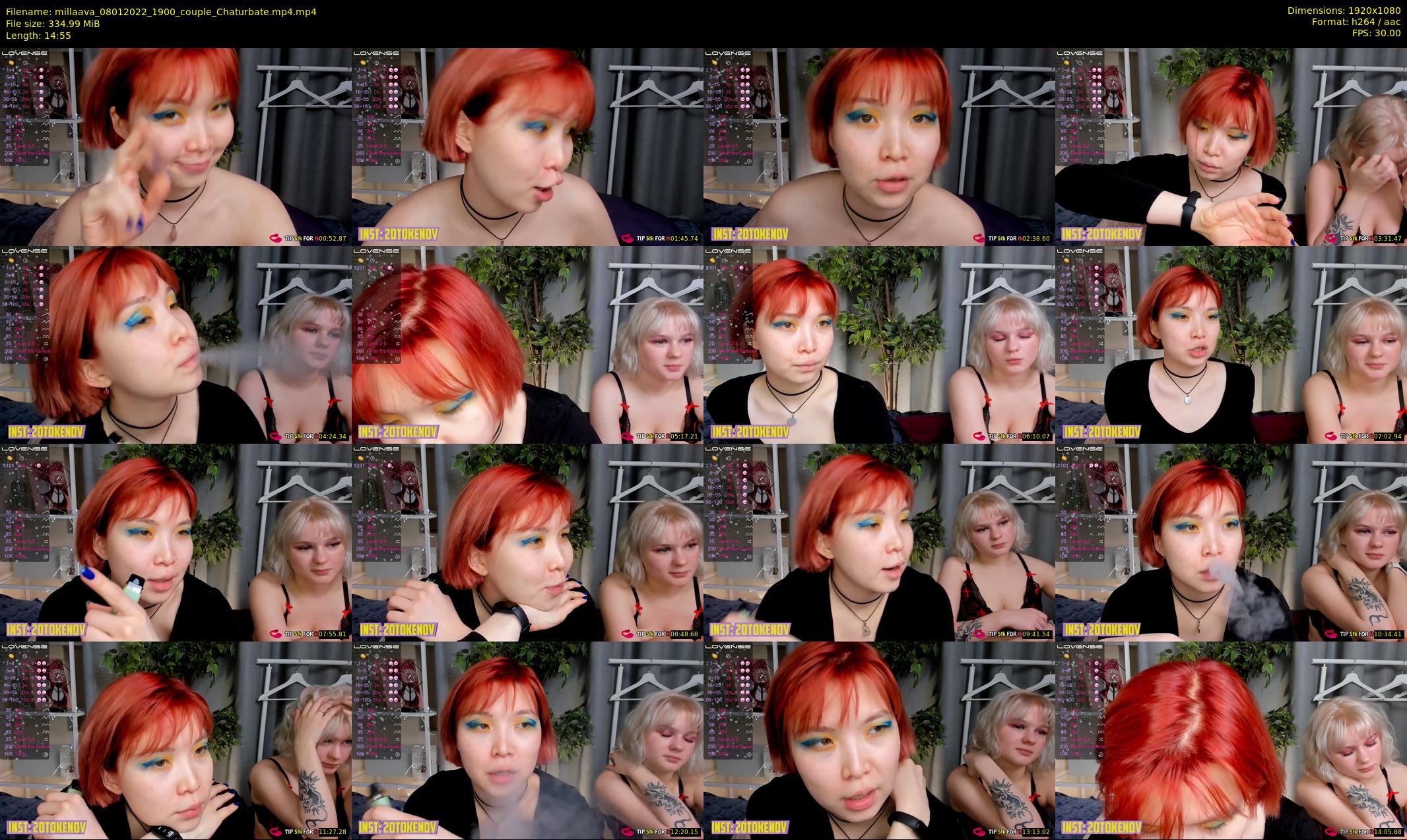 millaava — 15 minute Chaturbate female cam show recording, 1080p, Jan 8, 2022