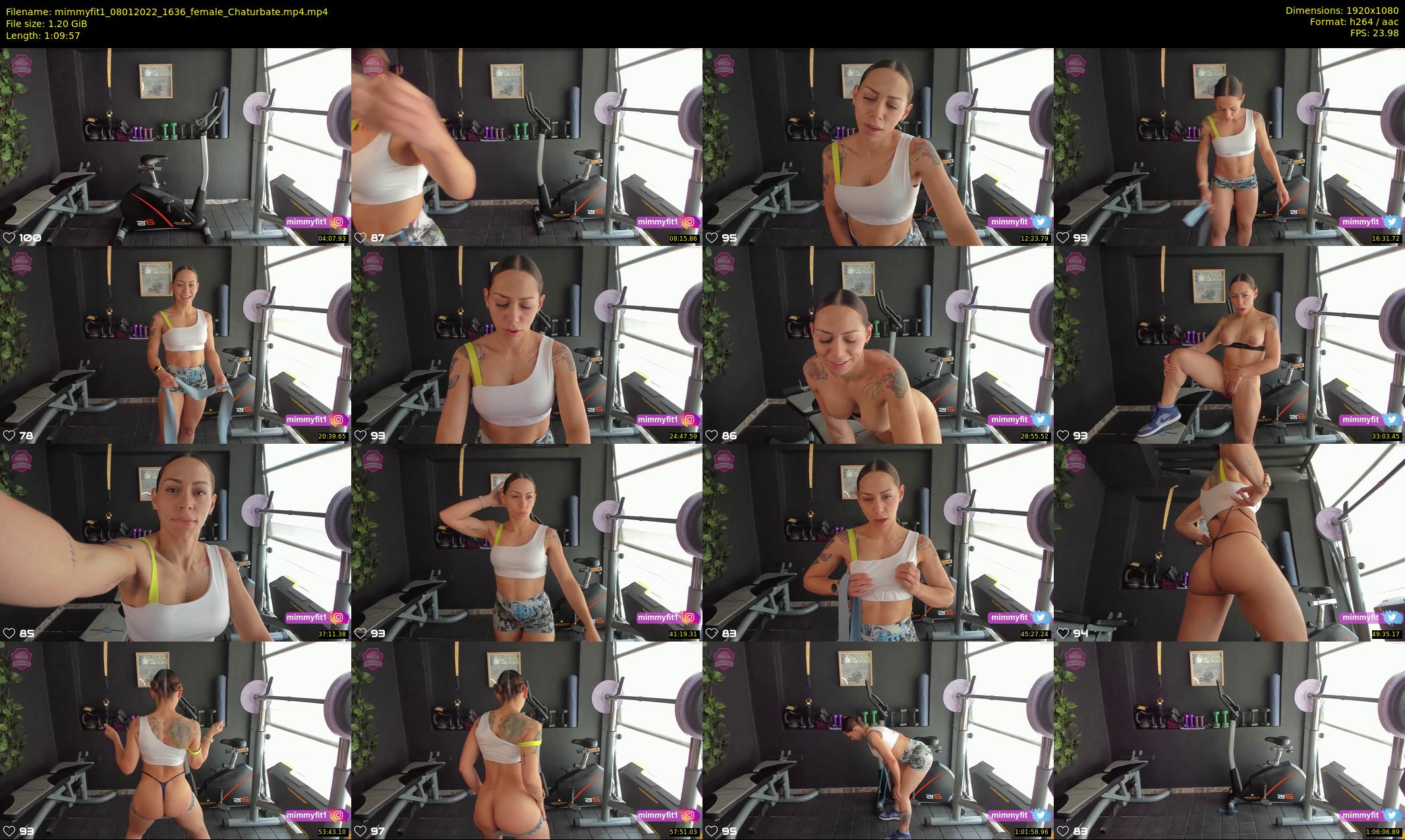 mimmyfit1 — 70 minute Chaturbate female cam show recording, 1080p, Jan 8, 2022
