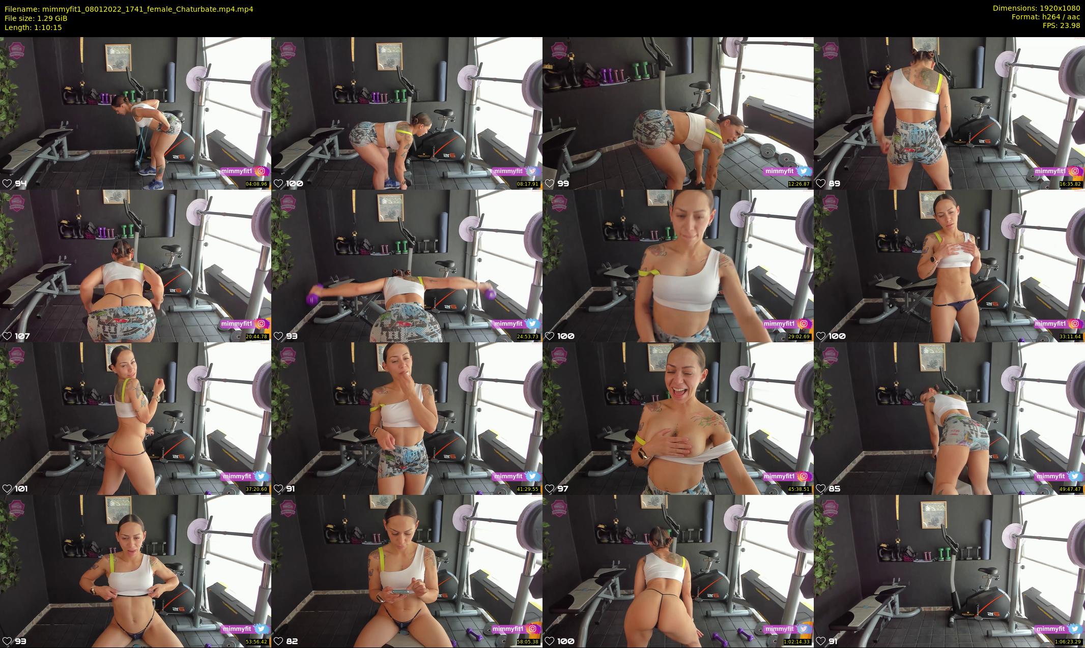 mimmyfit1 — 71 minute Chaturbate female cam show recording, 1080p, Jan 8, 2022