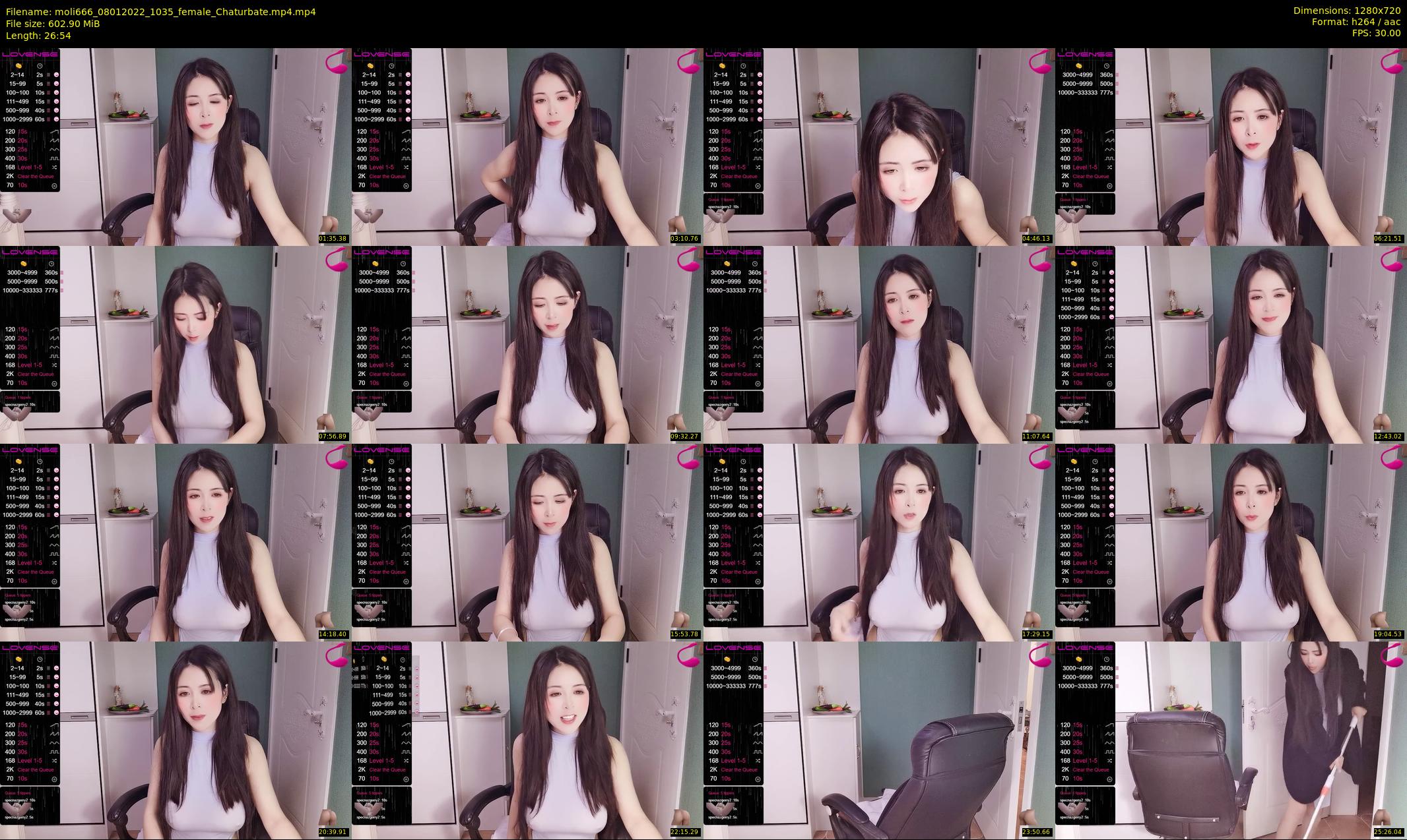 moli666 — 27 minute Chaturbate female cam show recording, 720p, Jan 8, 2022