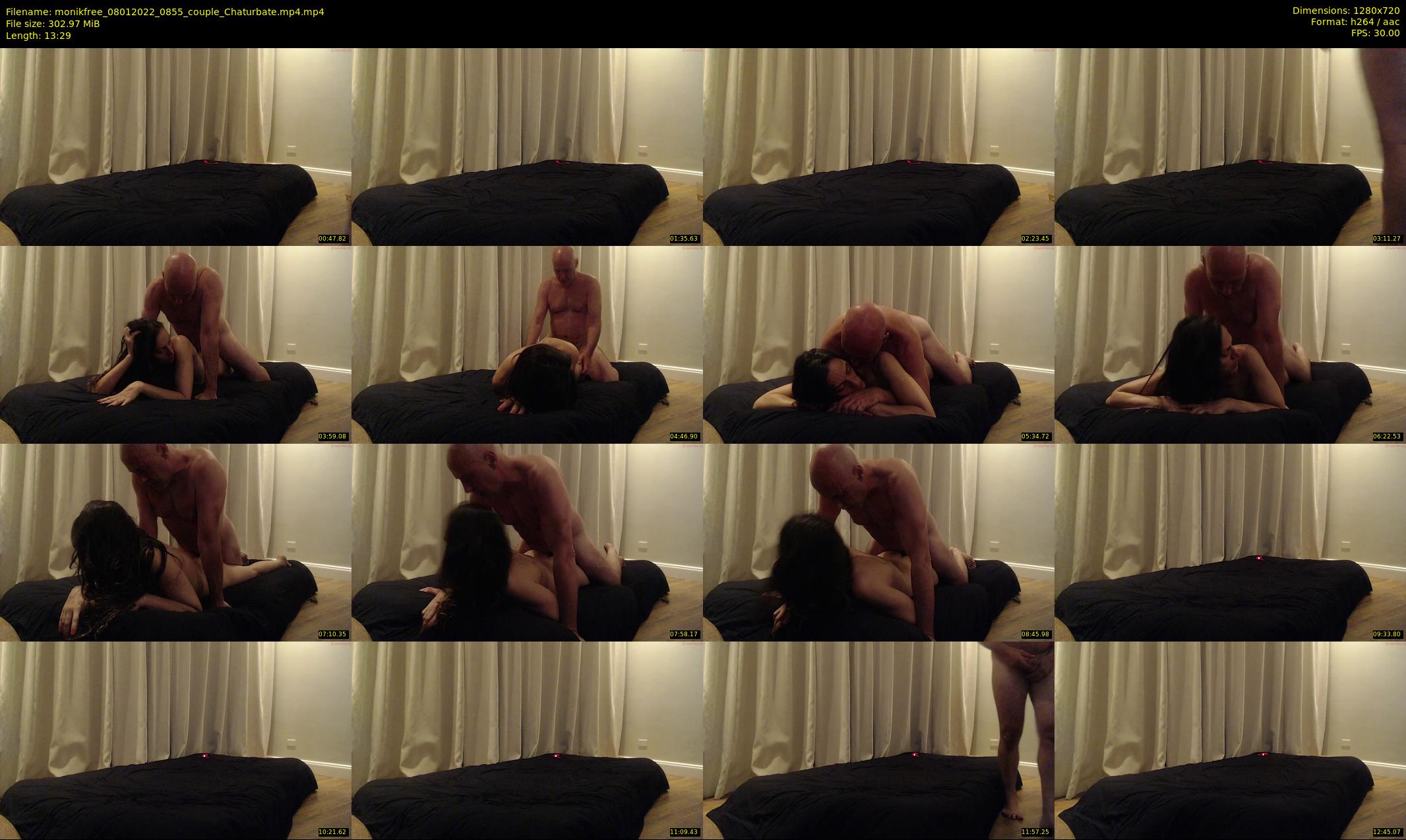 monikfree — 14 minute Chaturbate couple cam show recording, 720p, Jan 8, 2022