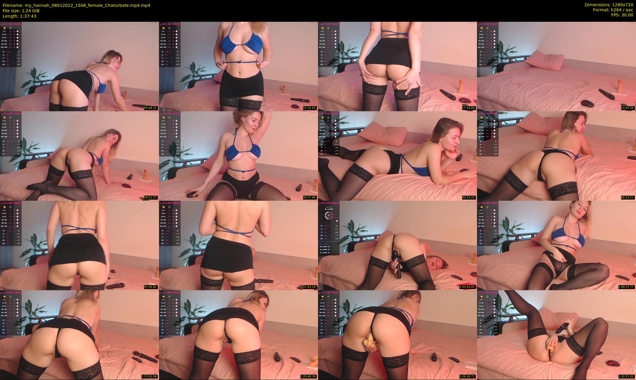 my_hannah — 98 minute Chaturbate female cam show recording, 720p, Jan 8, 2022