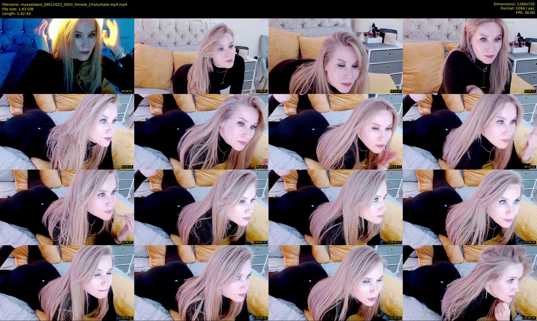 myassistant — 103 minute Chaturbate female cam show recording, 720p, Jan 9, 2022
