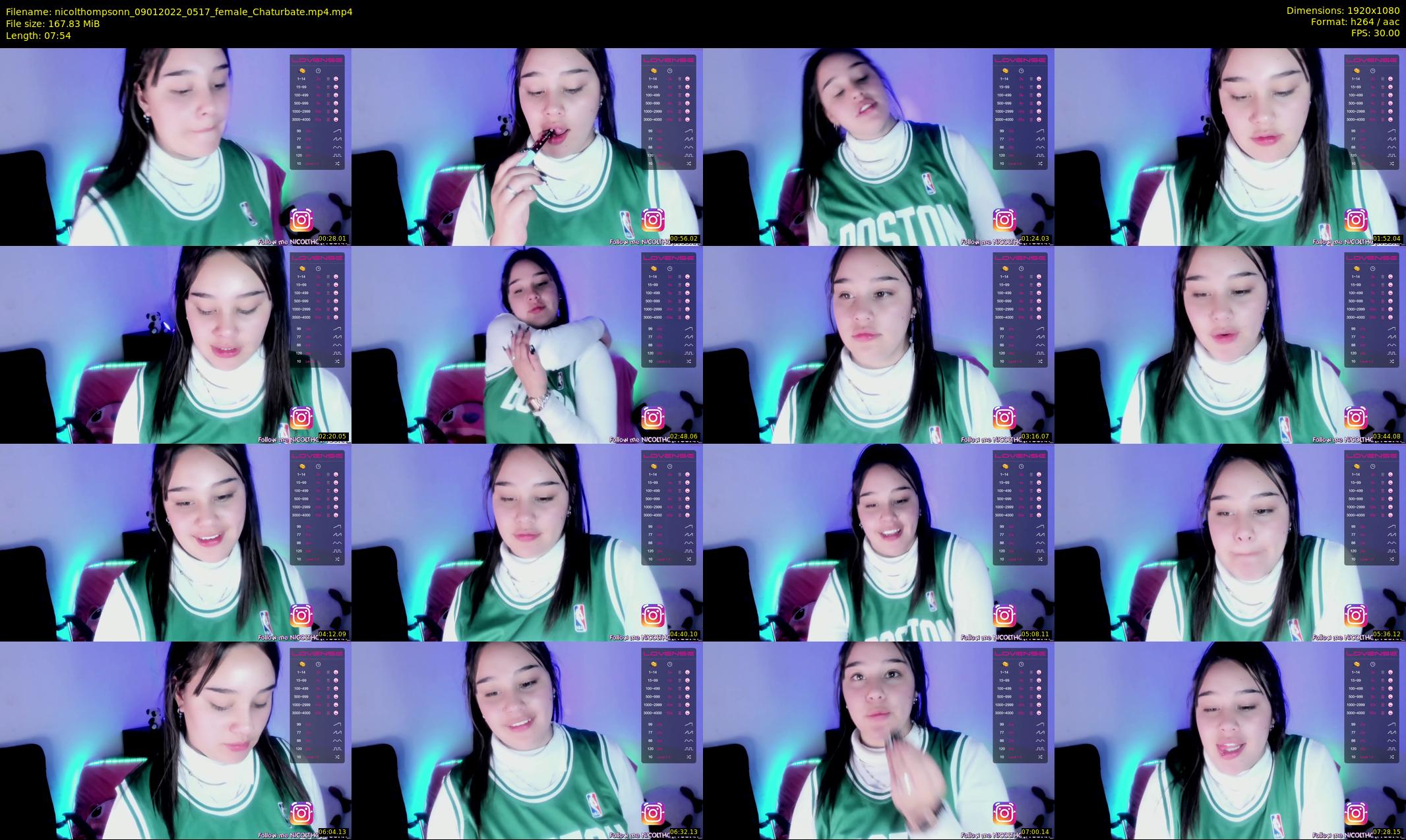 nicolthompsonn — 8 minute Chaturbate female cam show recording, 1080p, Jan 9, 2022