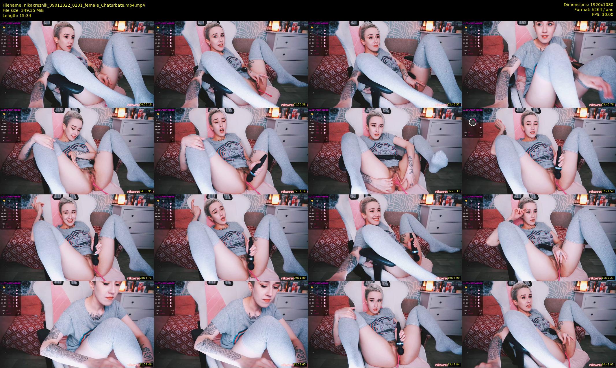 nikaxreznik — 16 minute Chaturbate female cam show recording, 1080p, Jan 9, 2022