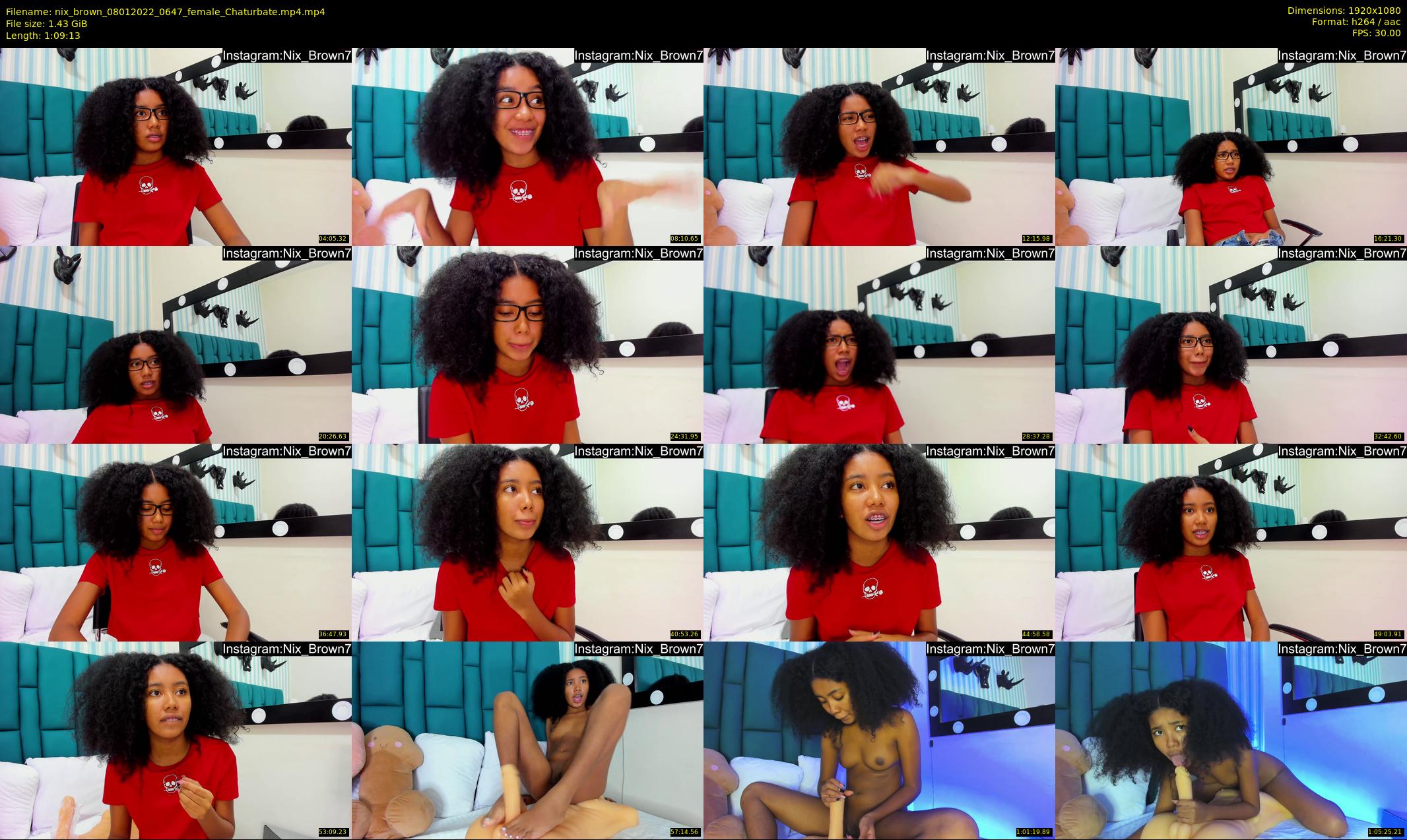 nix_brown — 70 minute Chaturbate female cam show recording, 1080p, Jan 8, 2022