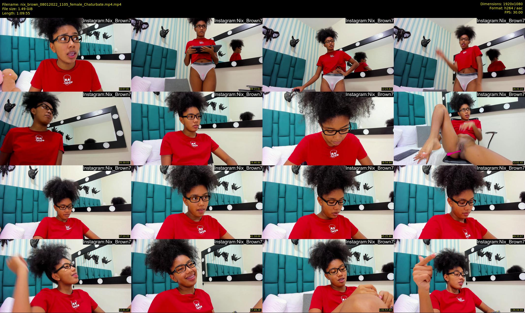 nix_brown — 70 minute Chaturbate female cam show recording, 1080p, Jan 8, 2022