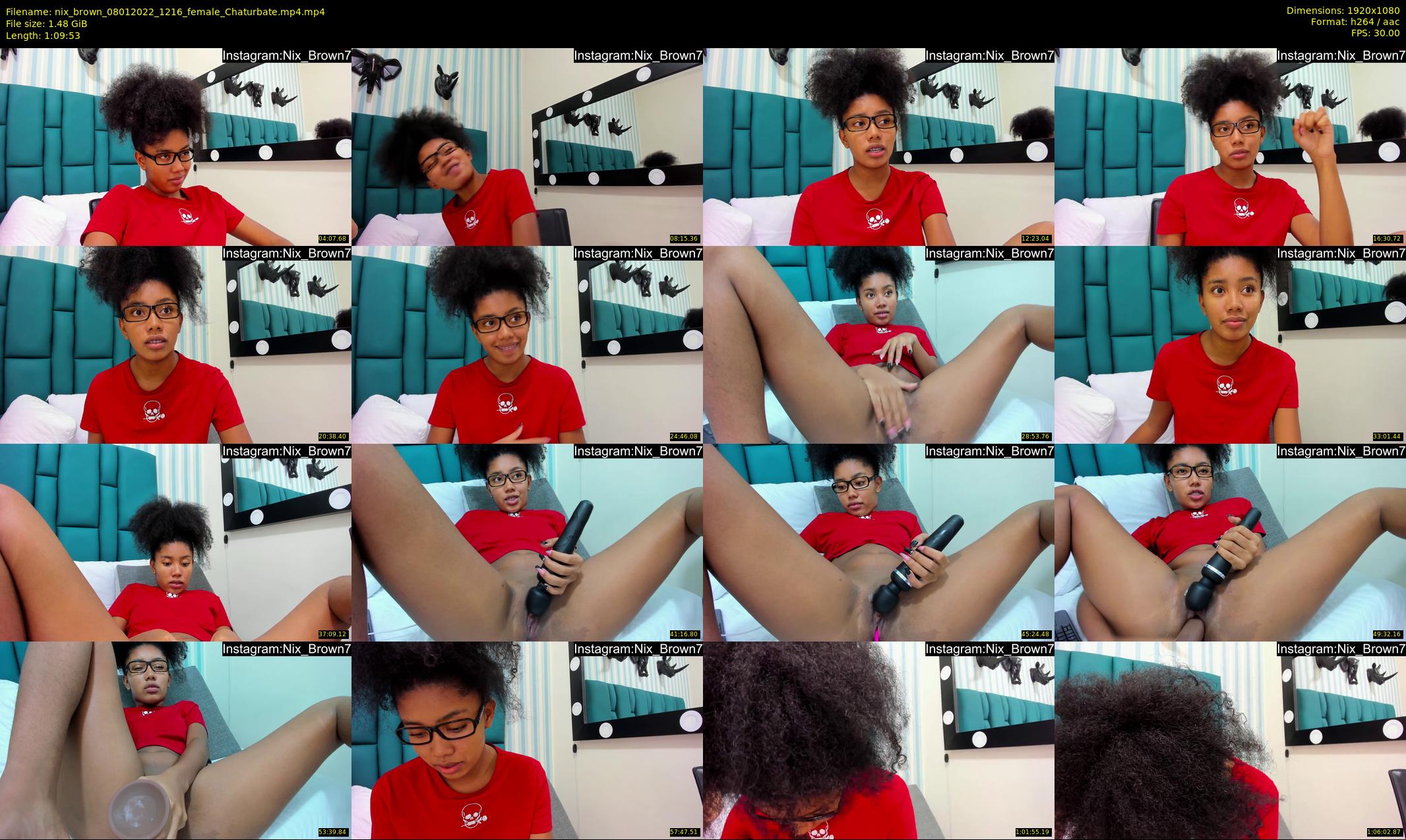 nix_brown — 70 minute Chaturbate female cam show recording, 1080p, Jan 8, 2022